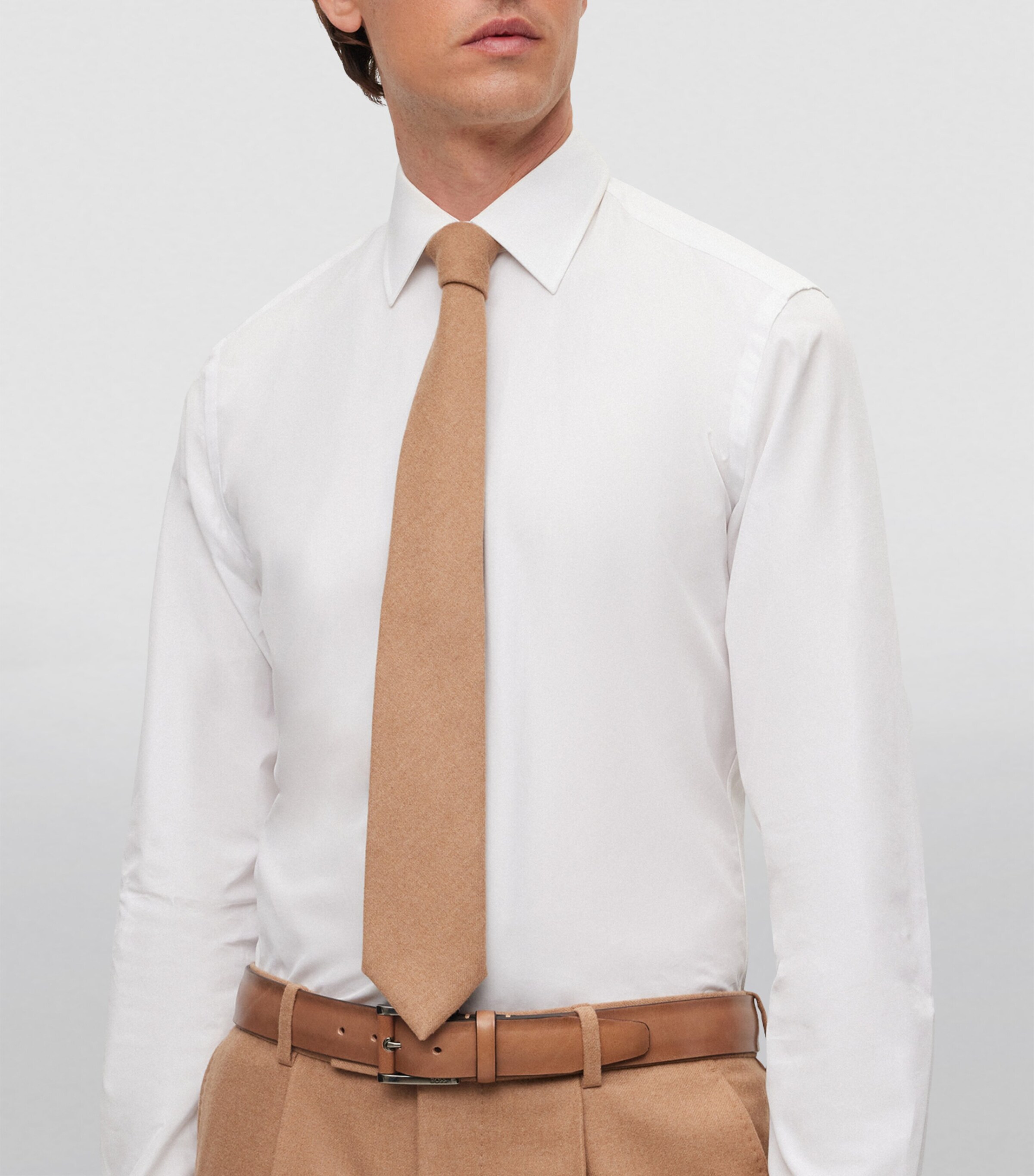 Camel Wool Tie 260 Image 3