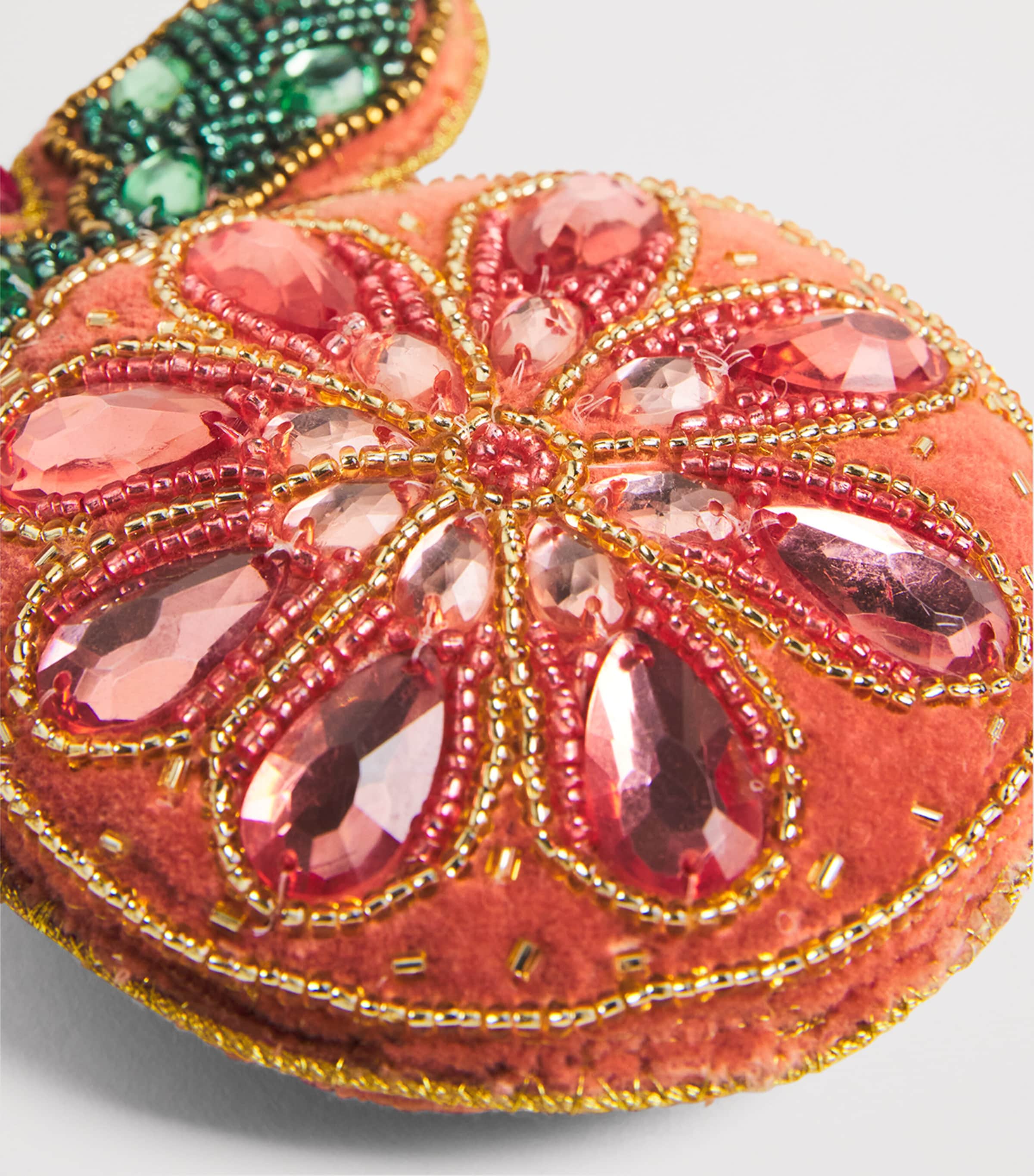Embellished Orange Tree Decoration MULTI Image 2