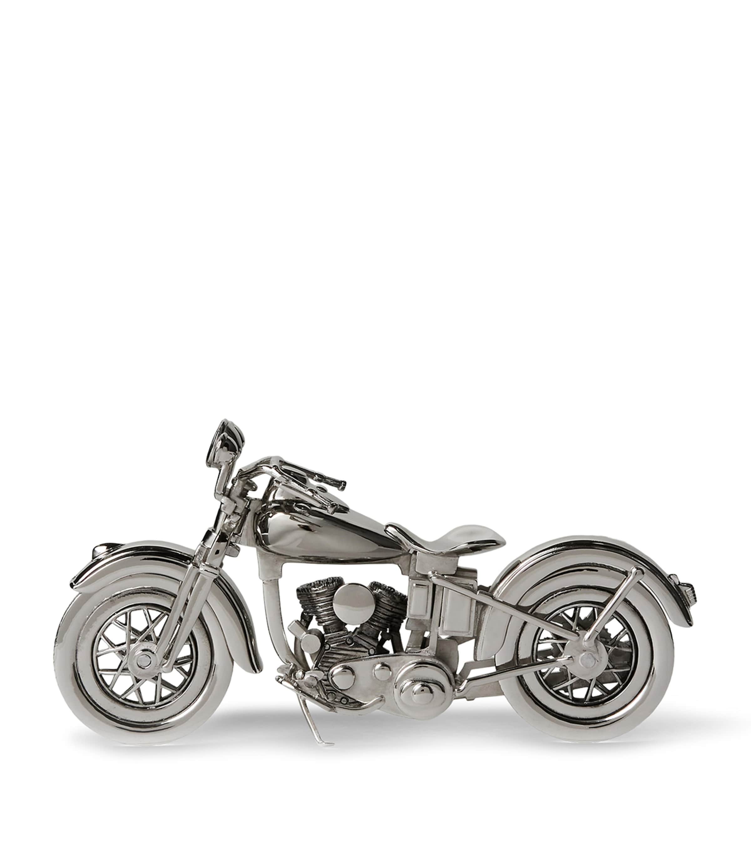 Ely Motorcycle Ornament SILVER Image 1