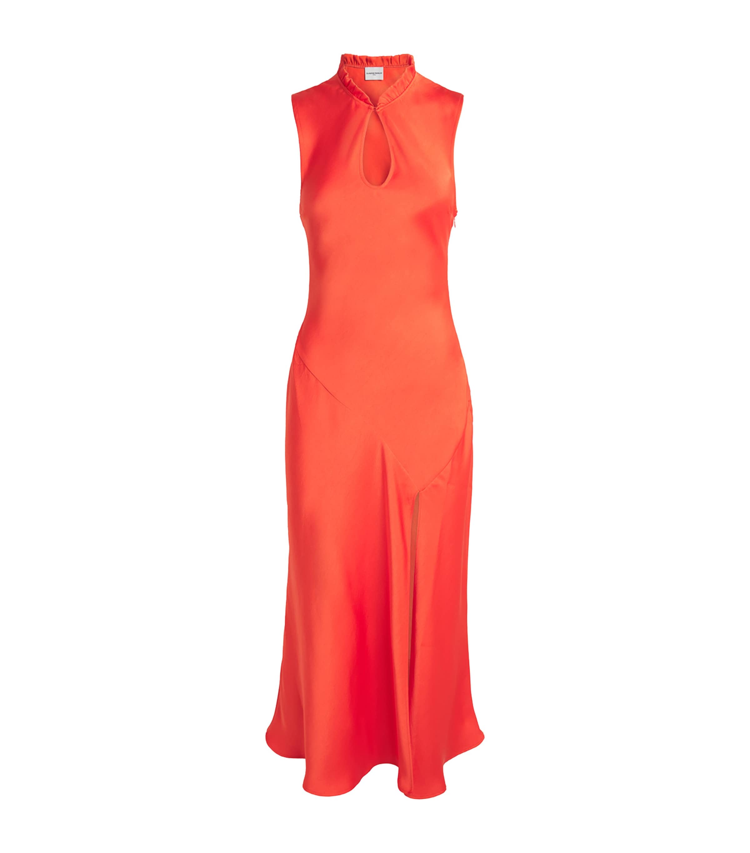Claudie Pierlot Womens Satin Midi Dress Tangerine Image 1