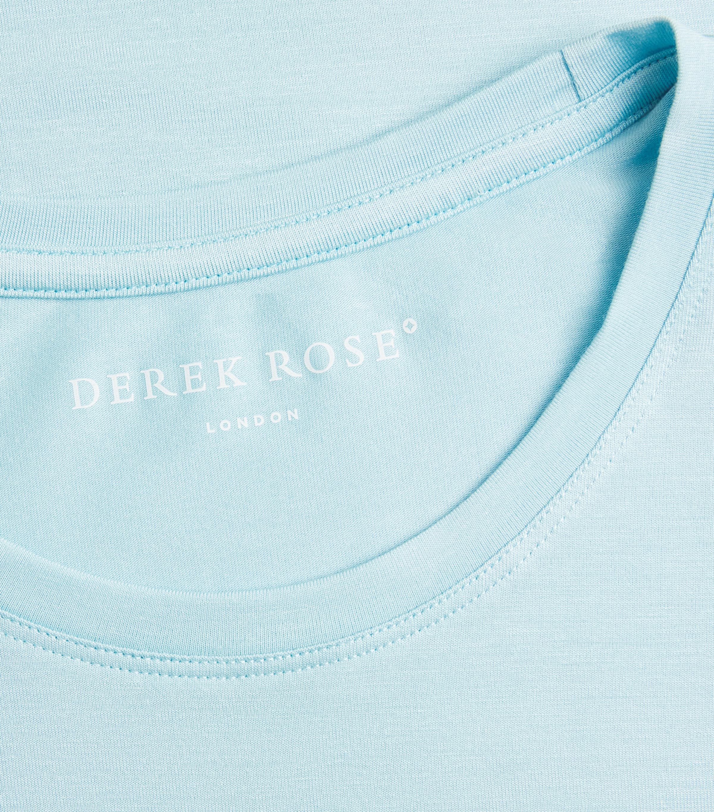 Derek Rose Mens Basel Lounge T-Shirt Blu Image 6