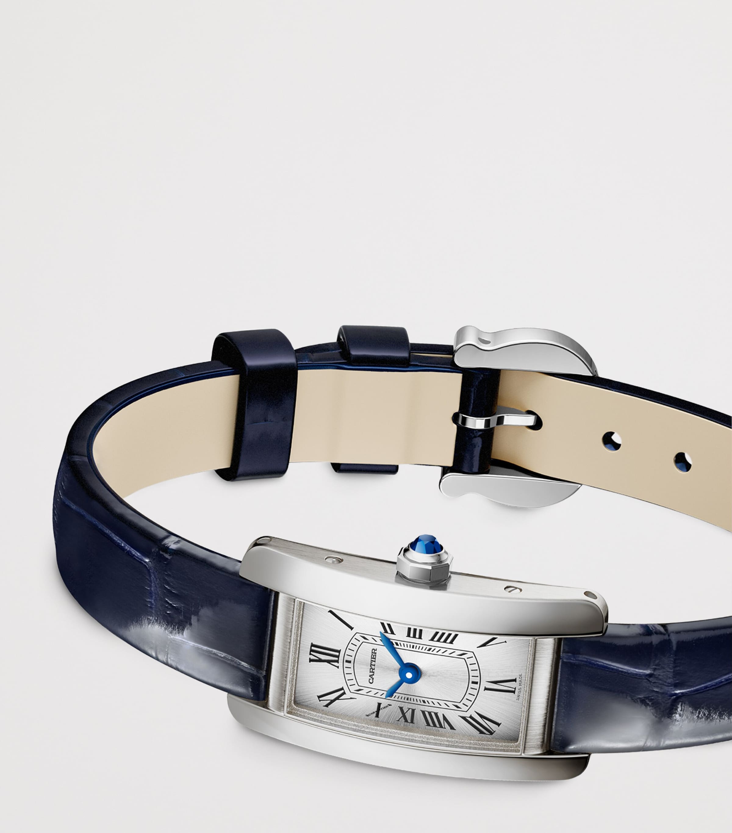 Cartier Mini Steel Tank Américaine Watch 15.2mm Silver Image 4
