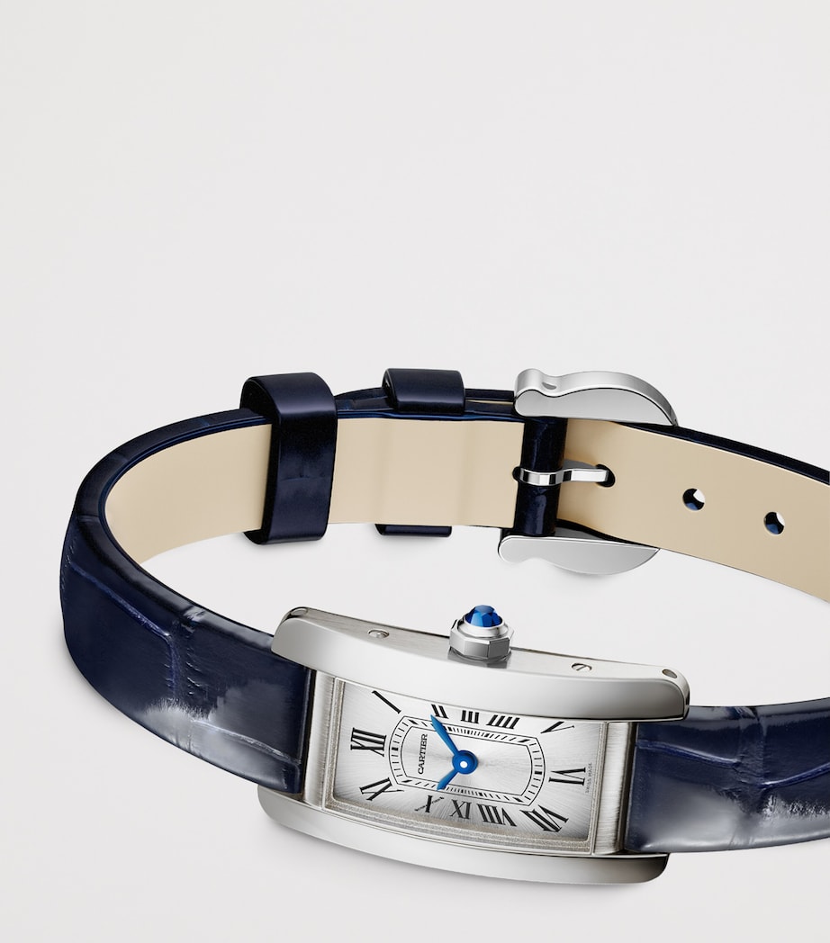 Cartier Mini Steel Tank Américaine Watch 15.2mm Silver Image 4