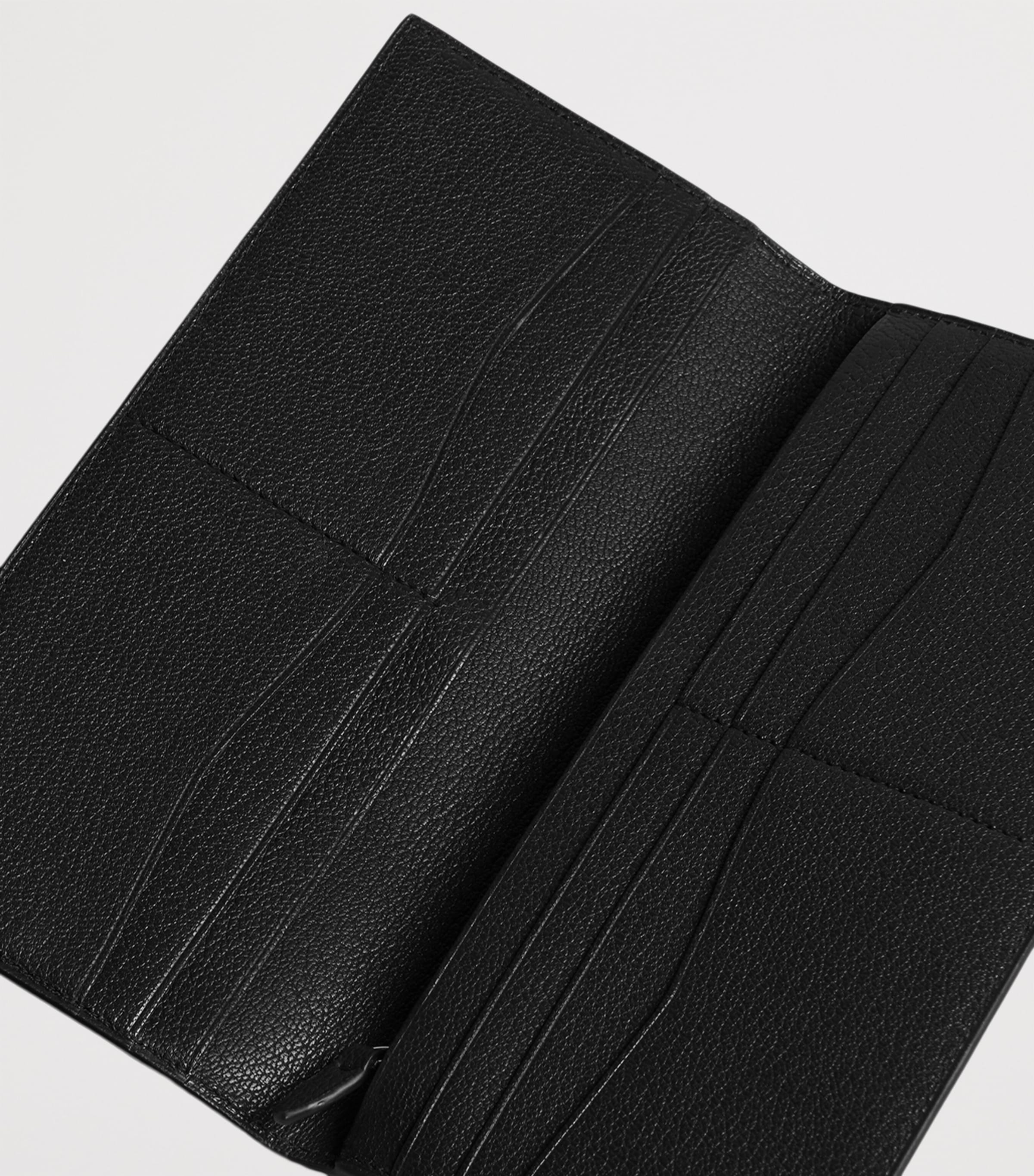 Goatskin Duke Fine Coat Wallet 001BLACK Image 3