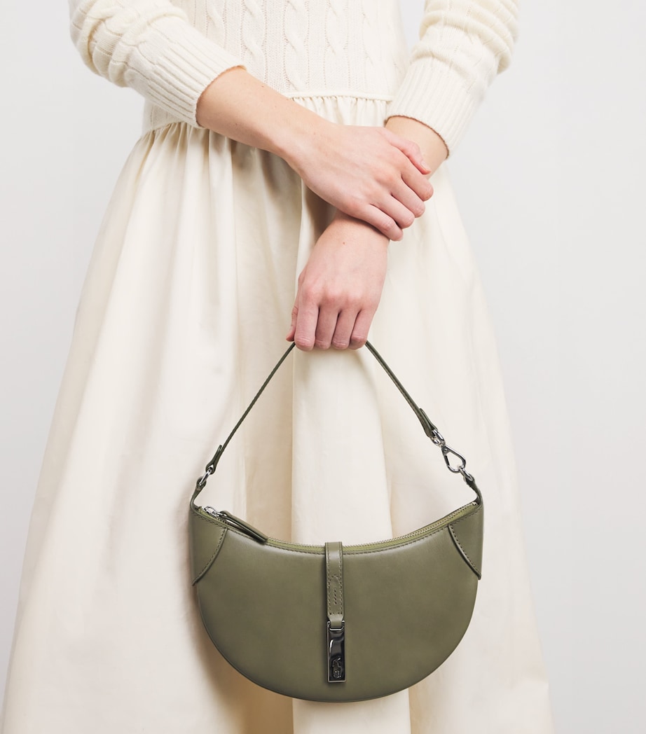 Mini Leather ID Shoulder Bag BASIL Image 5