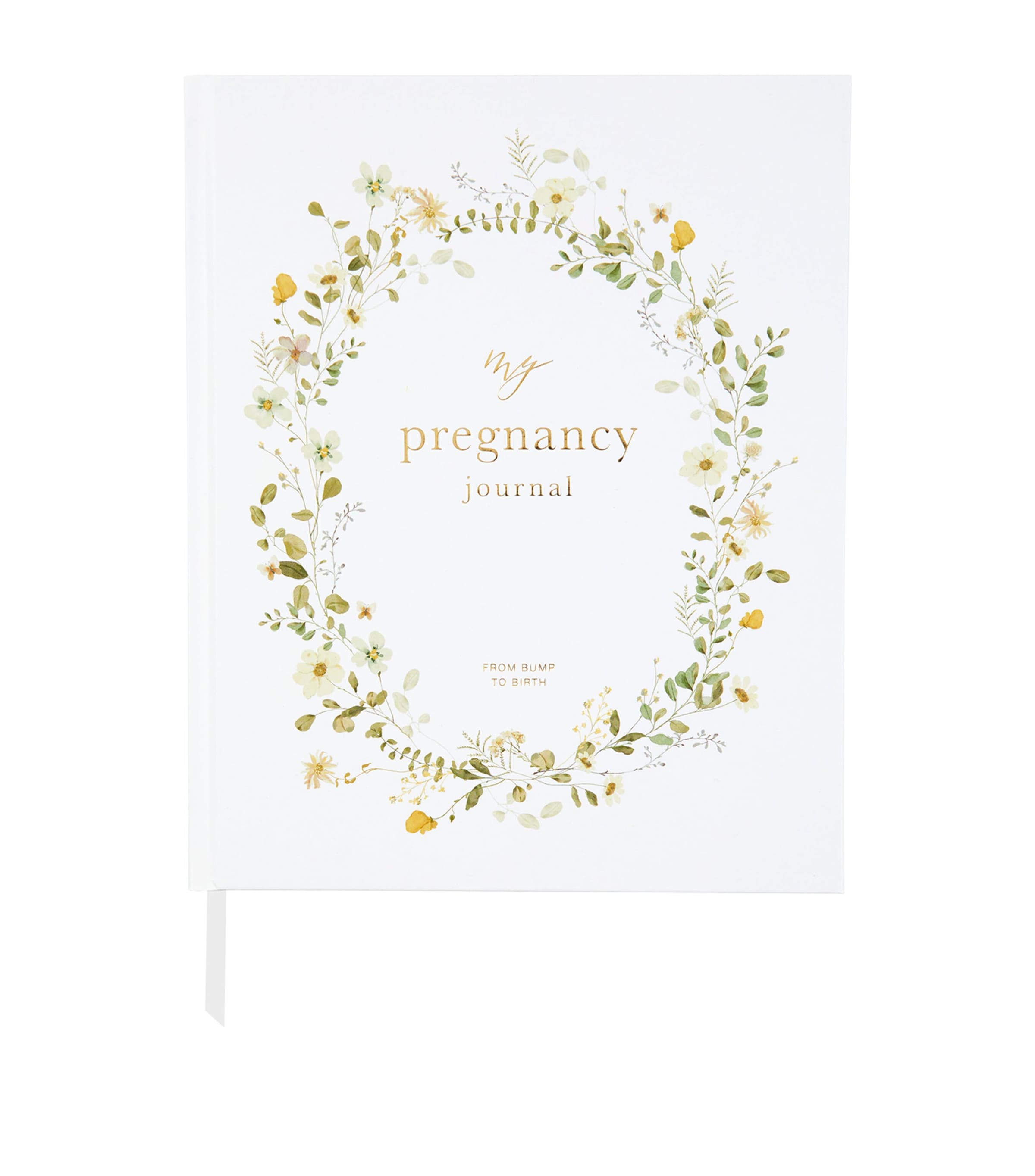 My Pregnancy Journal FLORAL, GOLD Image 1