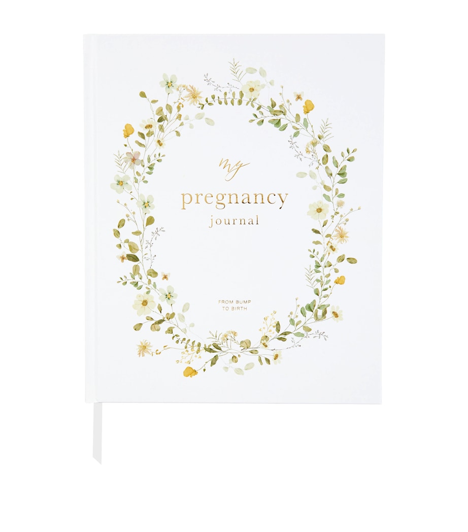 My Pregnancy Journal FLORAL, GOLD Image 1