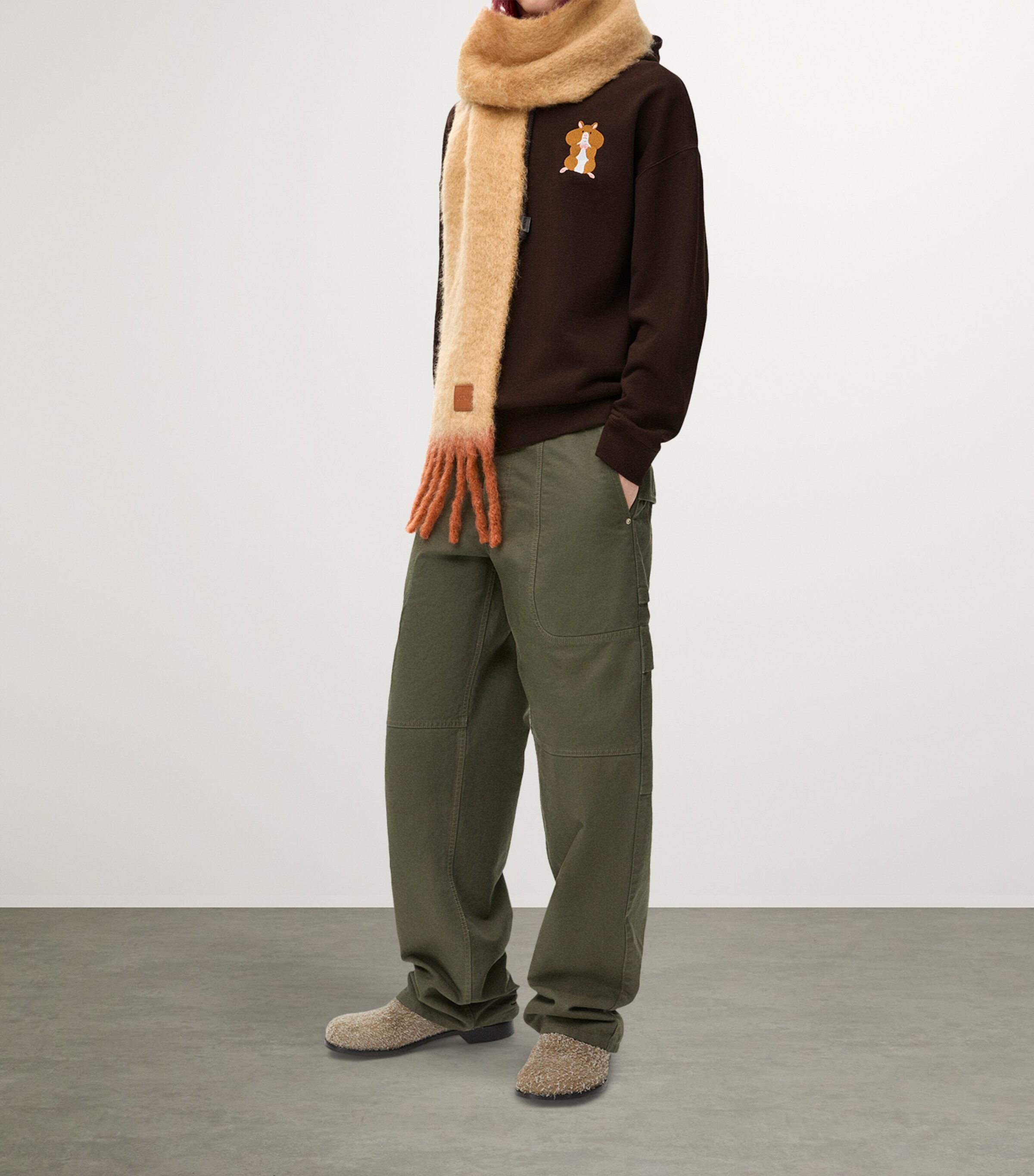 LOEWE x Suna Fujita Cotton-Blend Hamster Hoodie | Harrods US