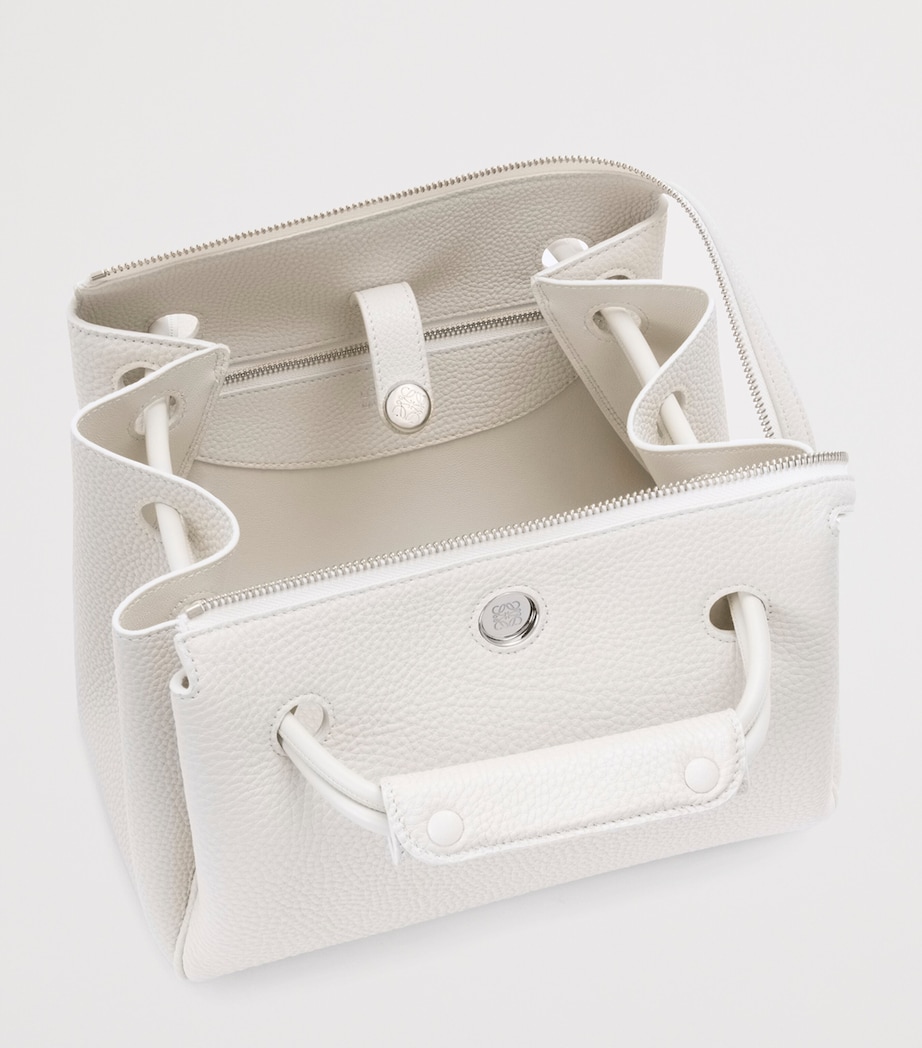 Small Calfskin Madrid Shoulder Bag SOFT WHITE Image 8