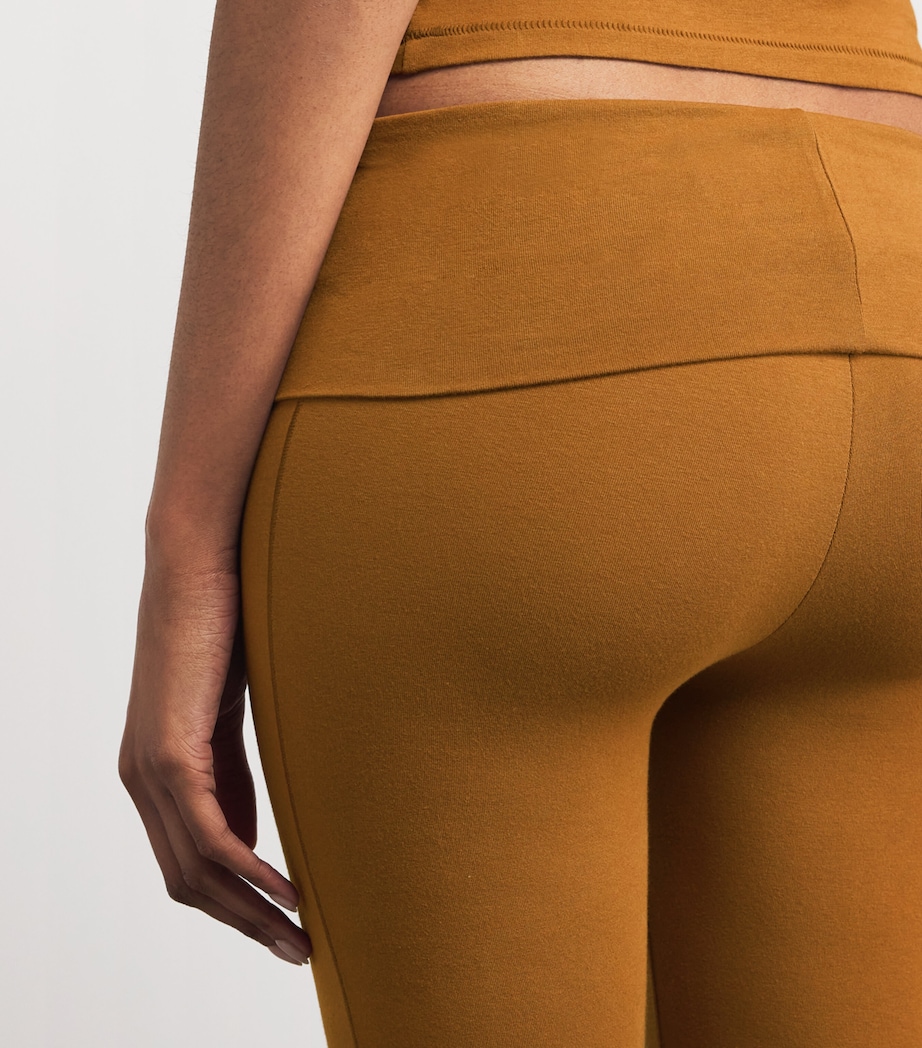 Cotton Jersey Foldover Trousers CHAI Image 6