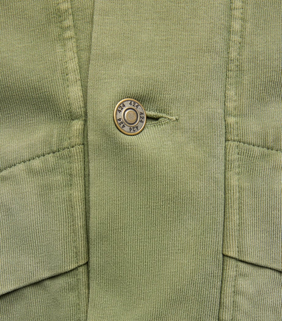 424 Mens Cotton Racing Jacket Sage Grn Image 6