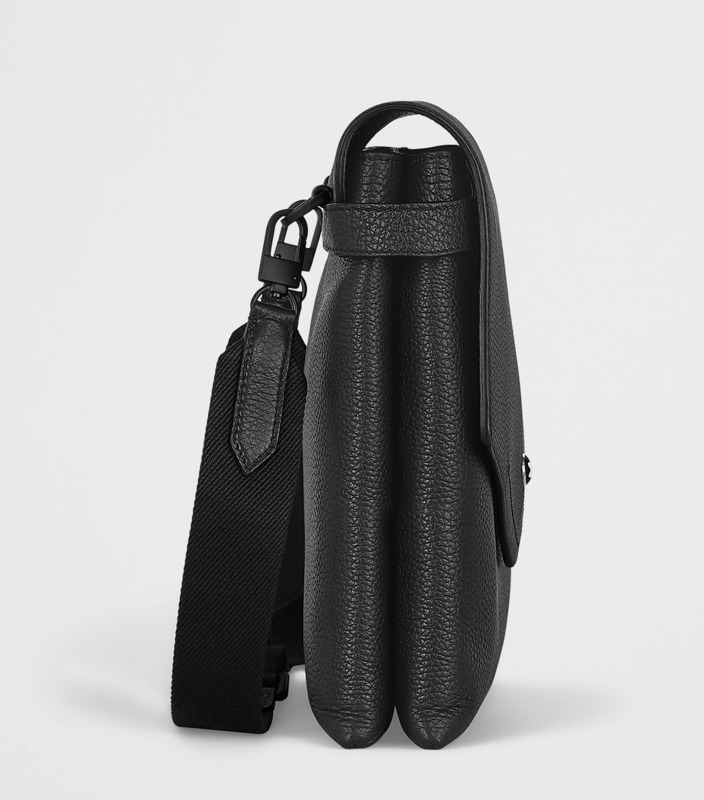 Montblanc Small Grained Leather Briefcase Black Image 3