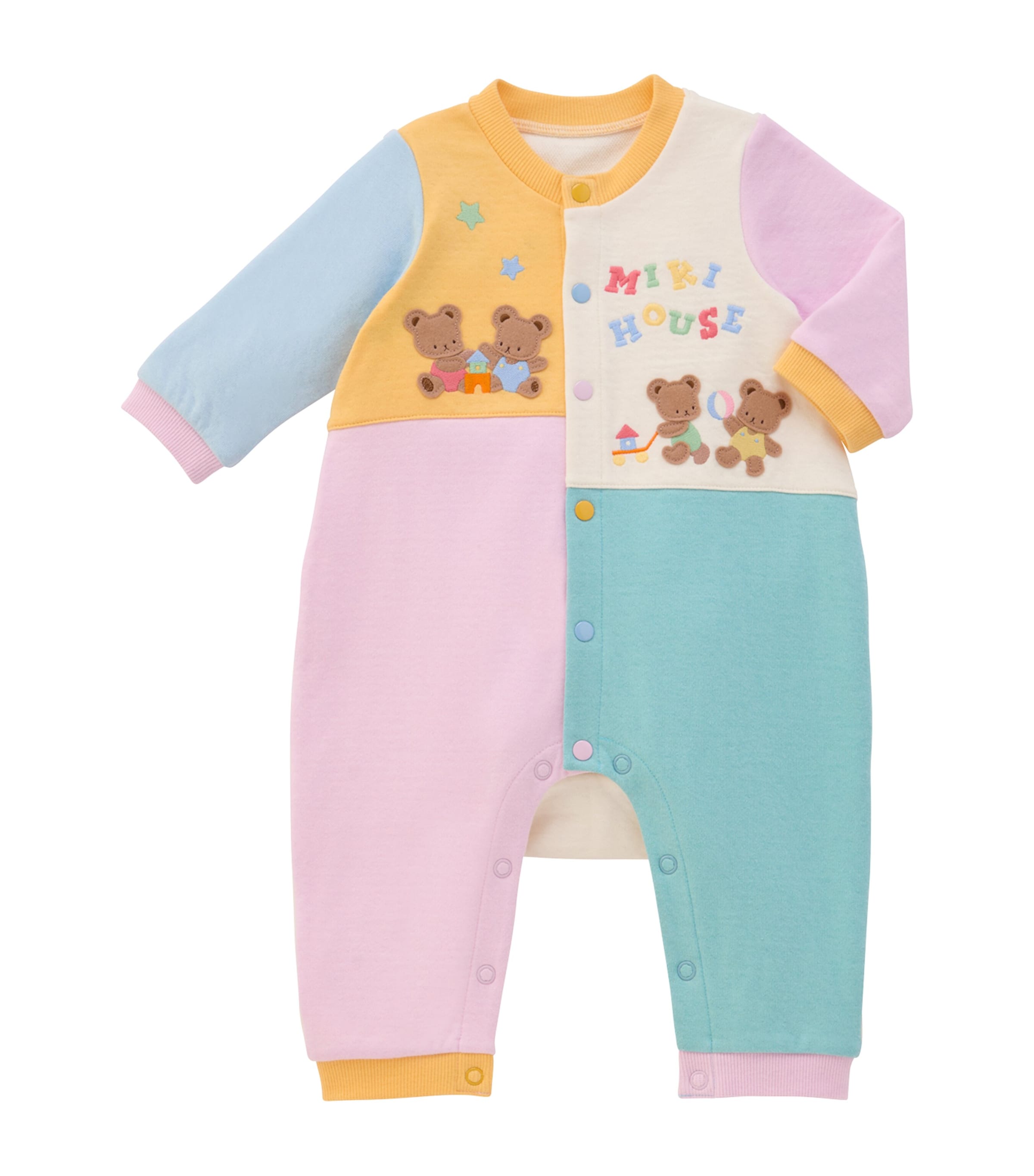 Miki House Cotton Embroidered Playsuit (6-24 Months) Image 1