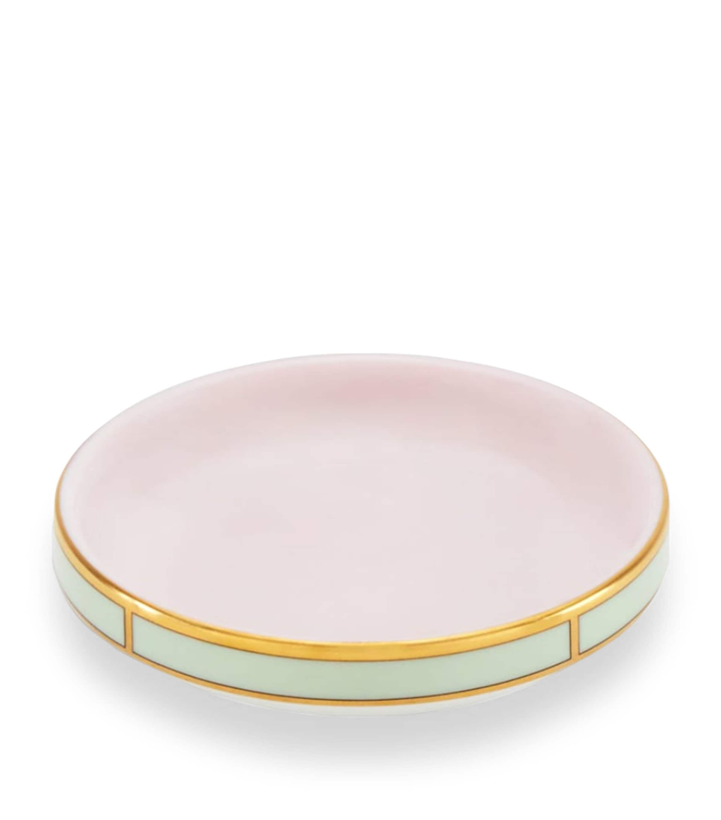 GINORI 1735 Porcelain Colonna Diva Rosa Butter Dish (10cm) Image 4