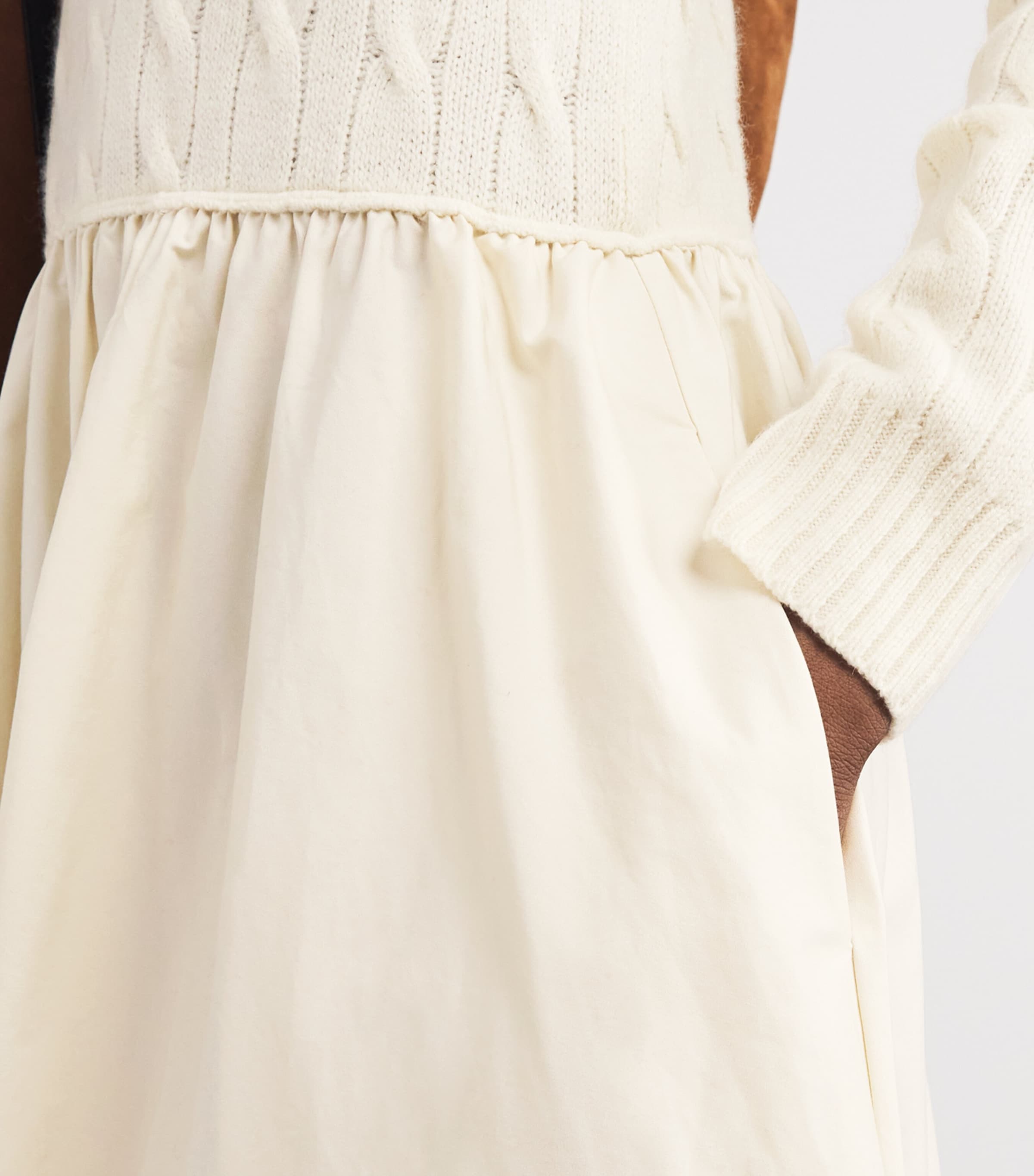 Cable-Knit Maxi Dress AUTHENTIC CREAM Image 6