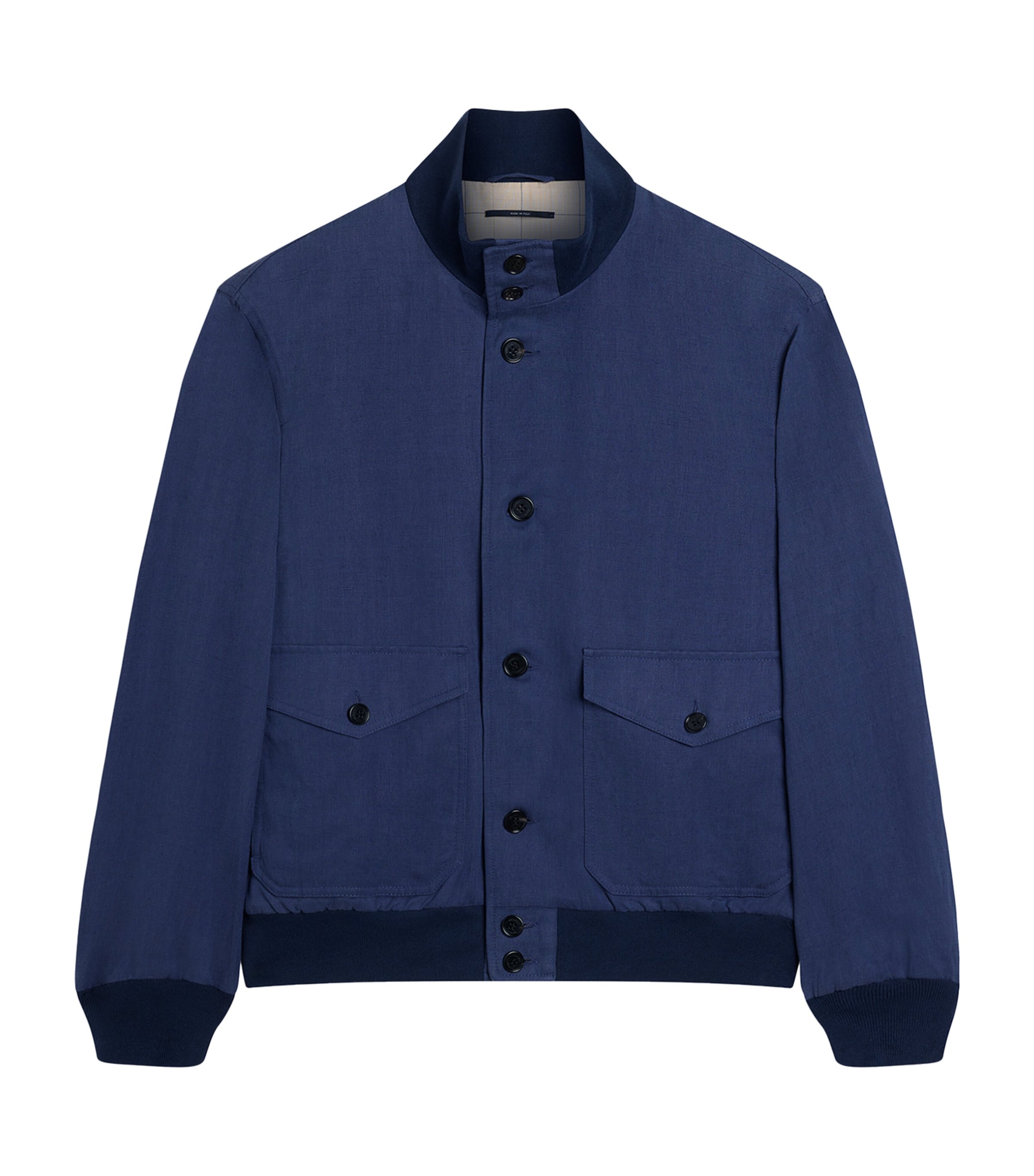 Dunhill Cotton-blend Bomber Jacket In Blue