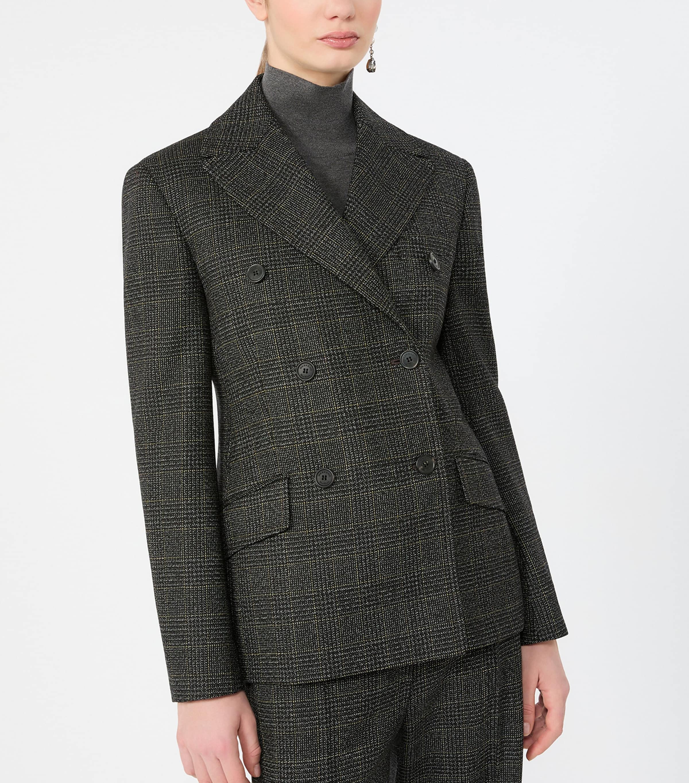 Weekend Max Mara Womens Virgin Wool Blazer Dark Grey Image 5