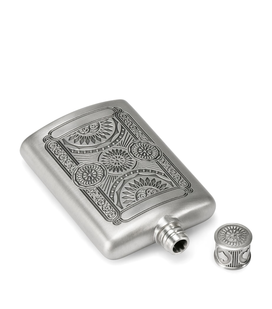 Pewter Ace Hip Flask (140ml) PEWTER Image 3
