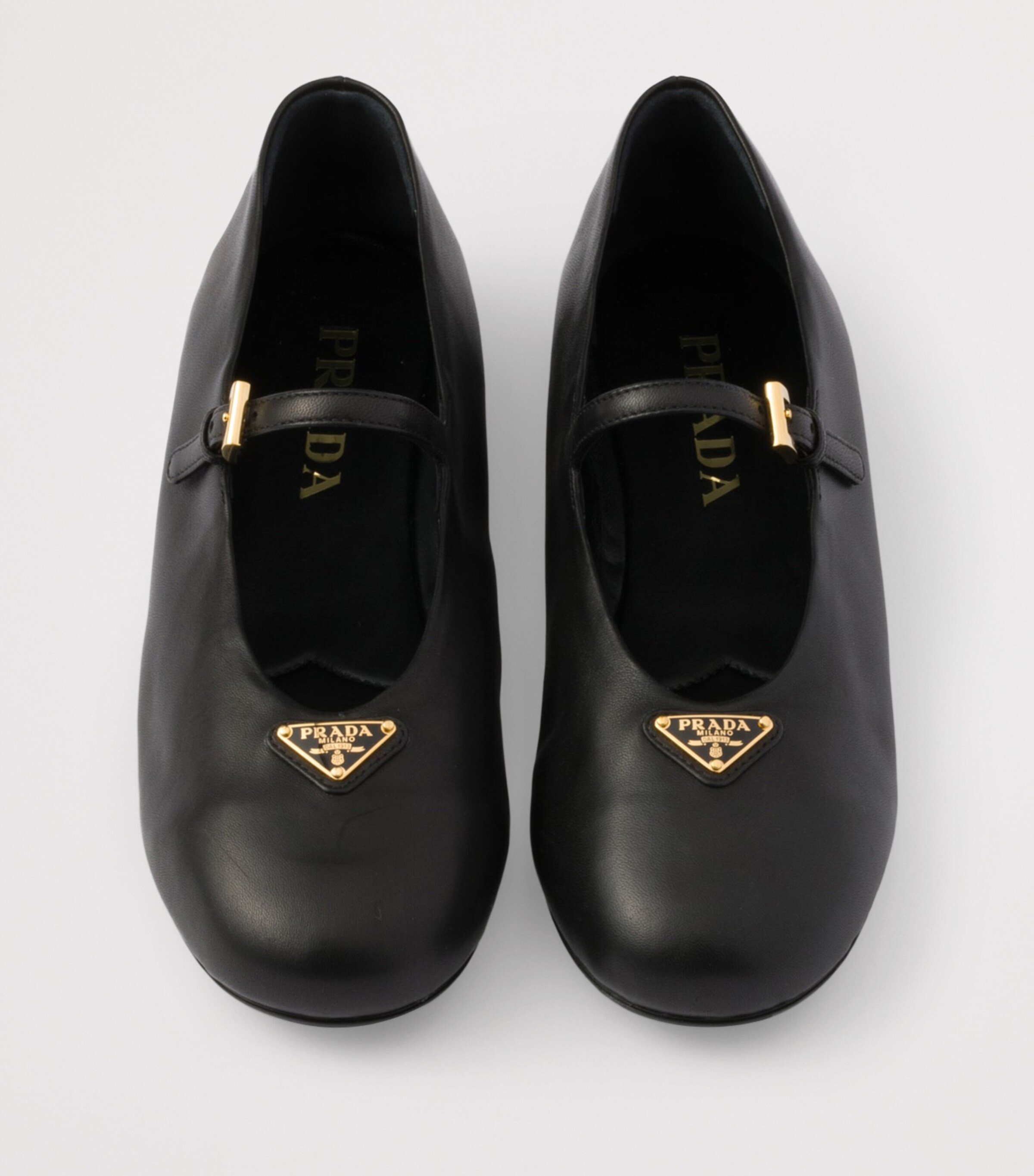 Prada Nappa Leather Ballet Flats Black Image 3