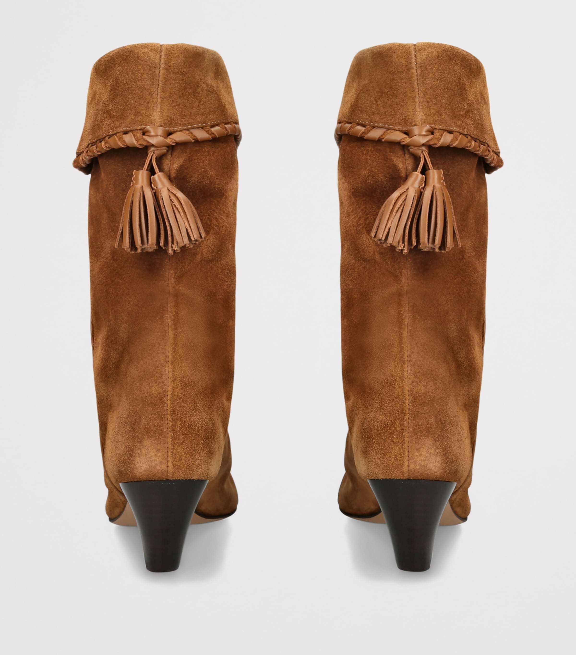 Isabel Marant Suede Dalby Heeled Boots 55 Camel Image 4