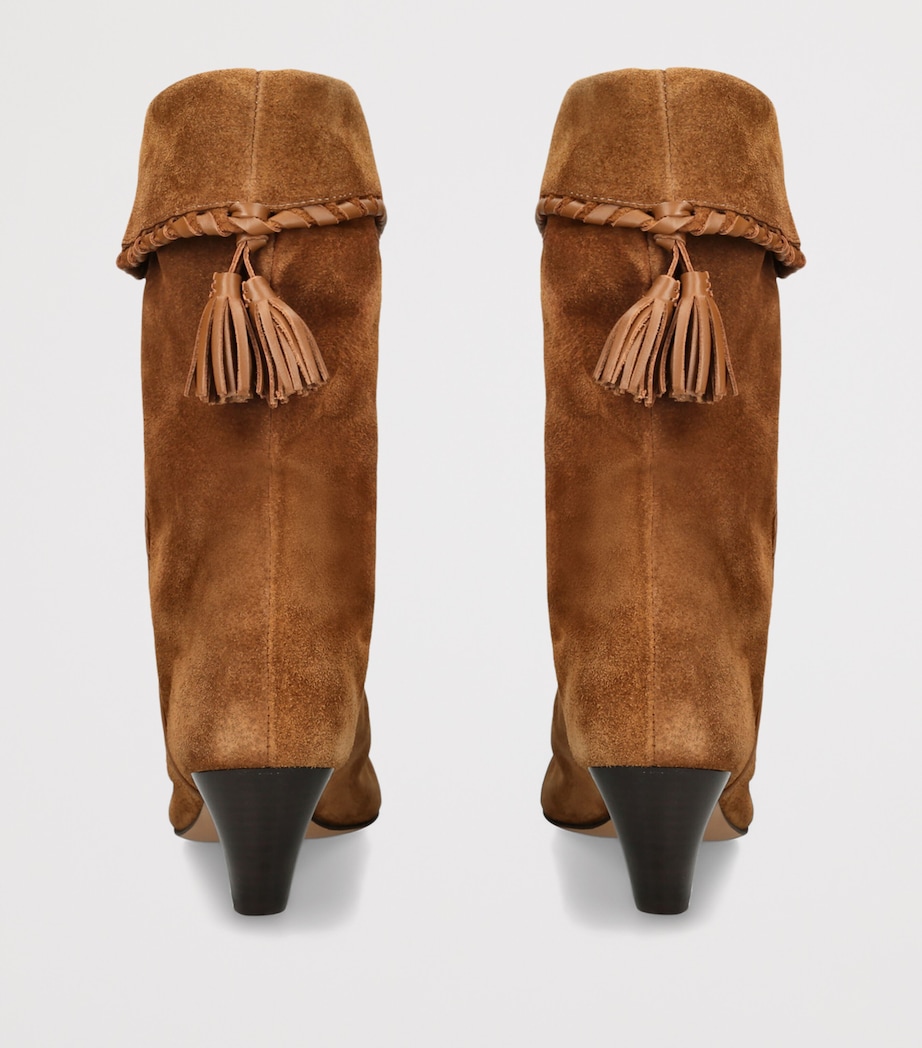 Isabel Marant Suede Dalby Heeled Boots 55 Camel Image 4