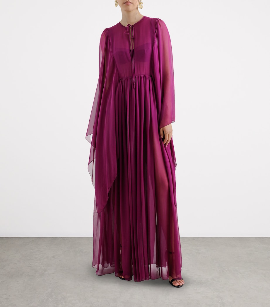 Dolce&Gabbana Multi Silk Chiffon Maxi Dress | Harrods UK Dolce&Gabbana Multi Silk Chiffon Maxi Dress | Harrods UK