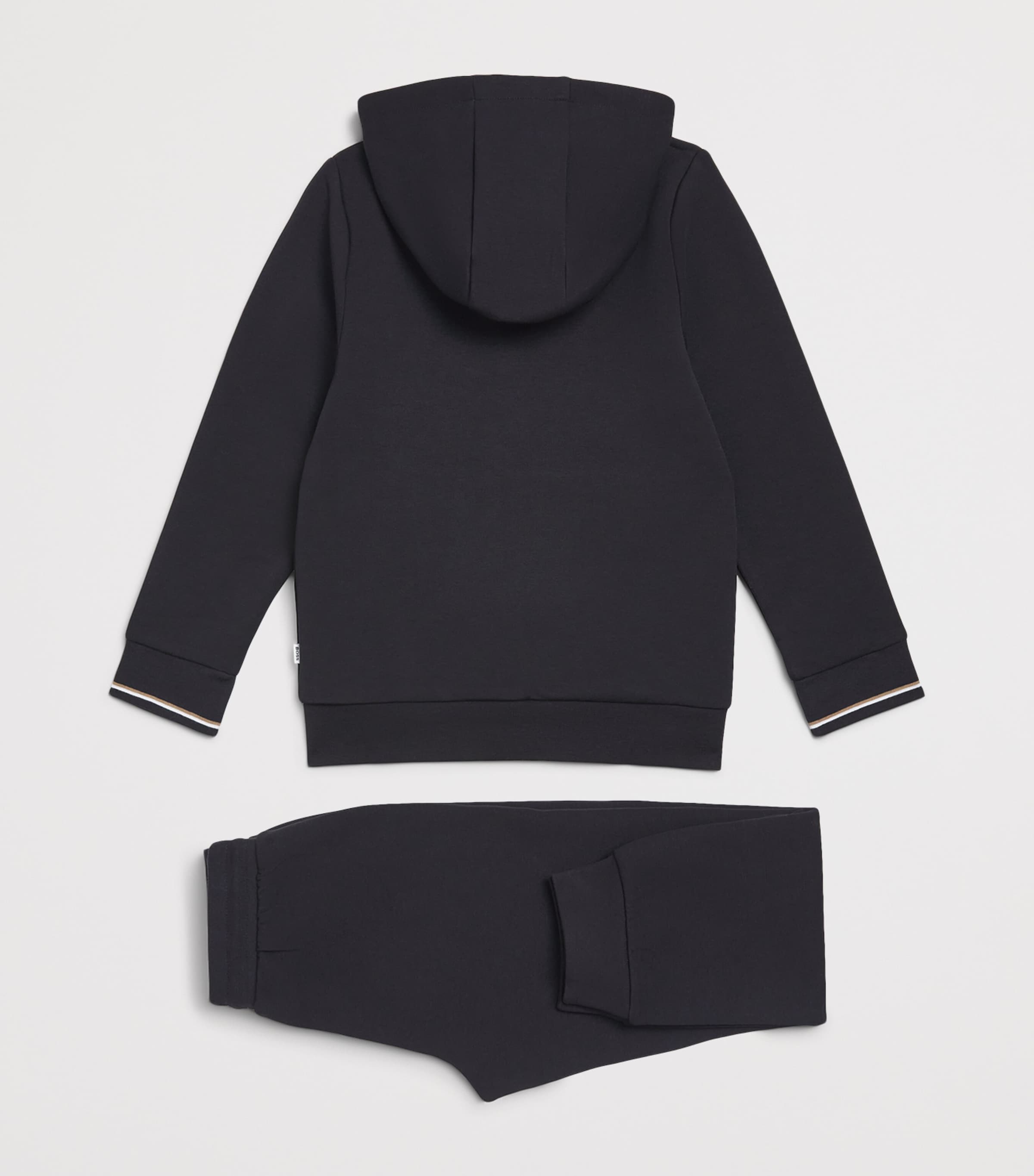 BOSS Kidswear Cotton-Blend Hoodie and Sweatpants Set (4-16 Years) Black Image 2