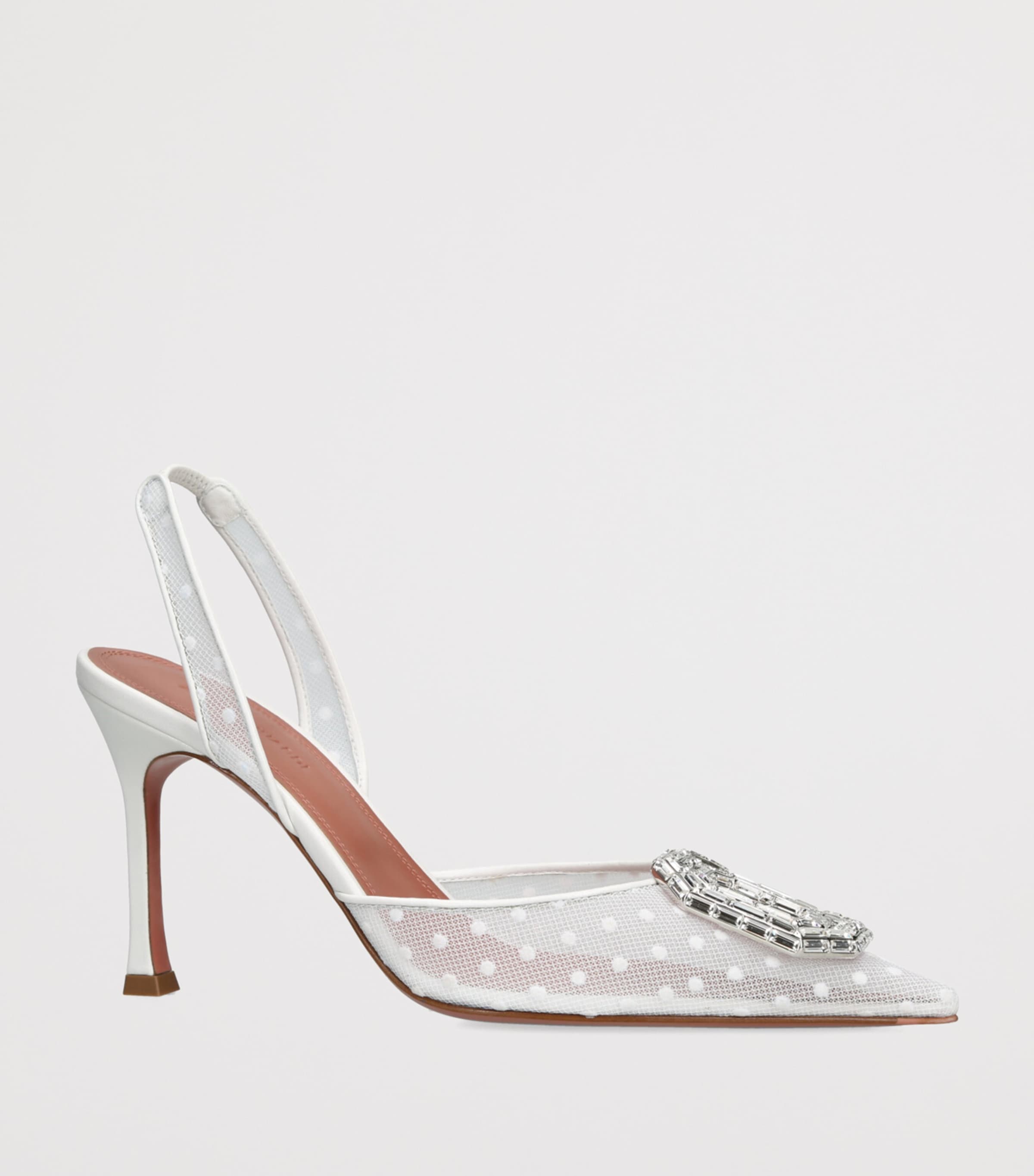 Camelia Slingback Pumps 90 WHITE Image 3