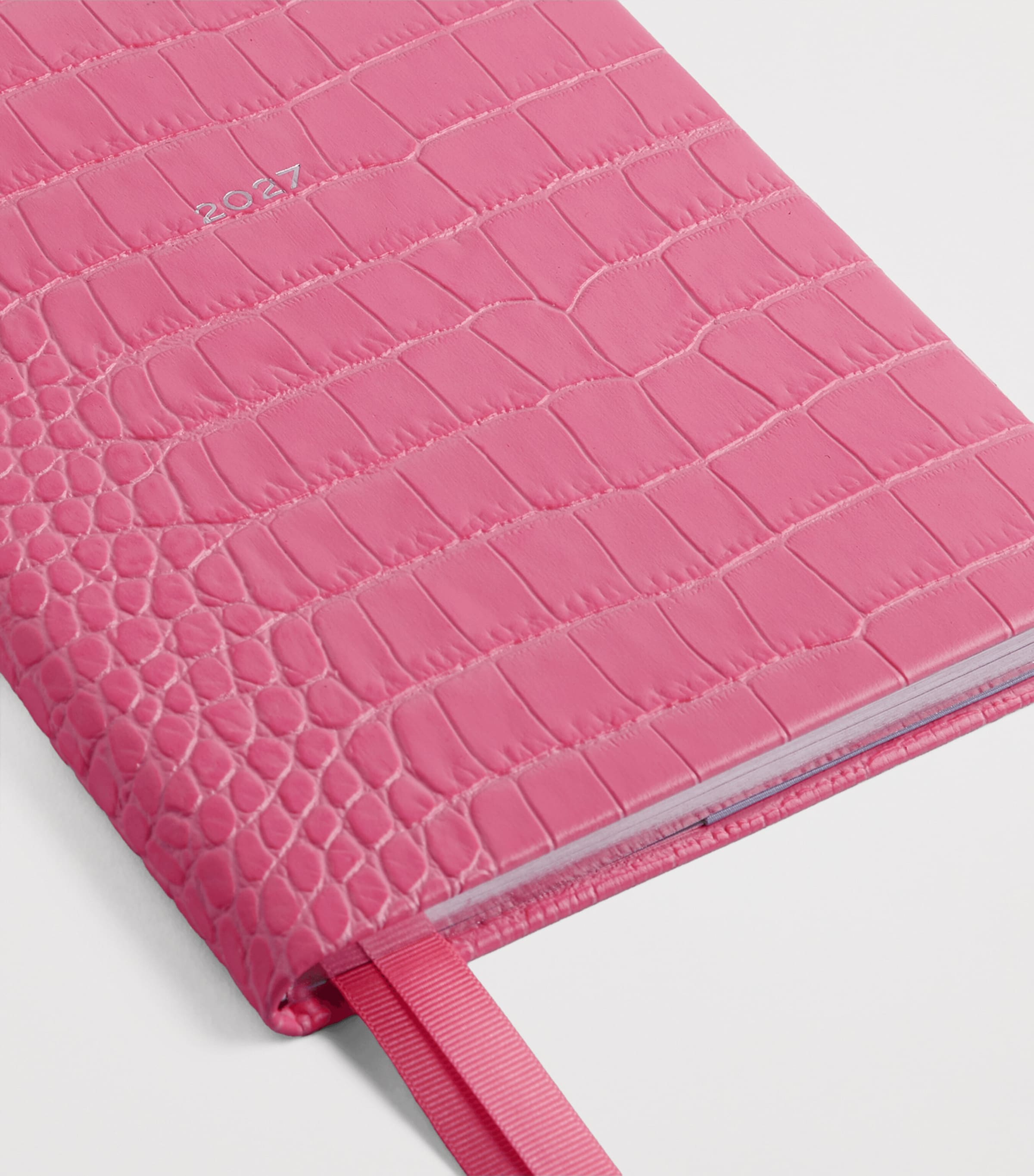 Smythson Leather Soho Weekly Diary 2027 Flamingo Image 5