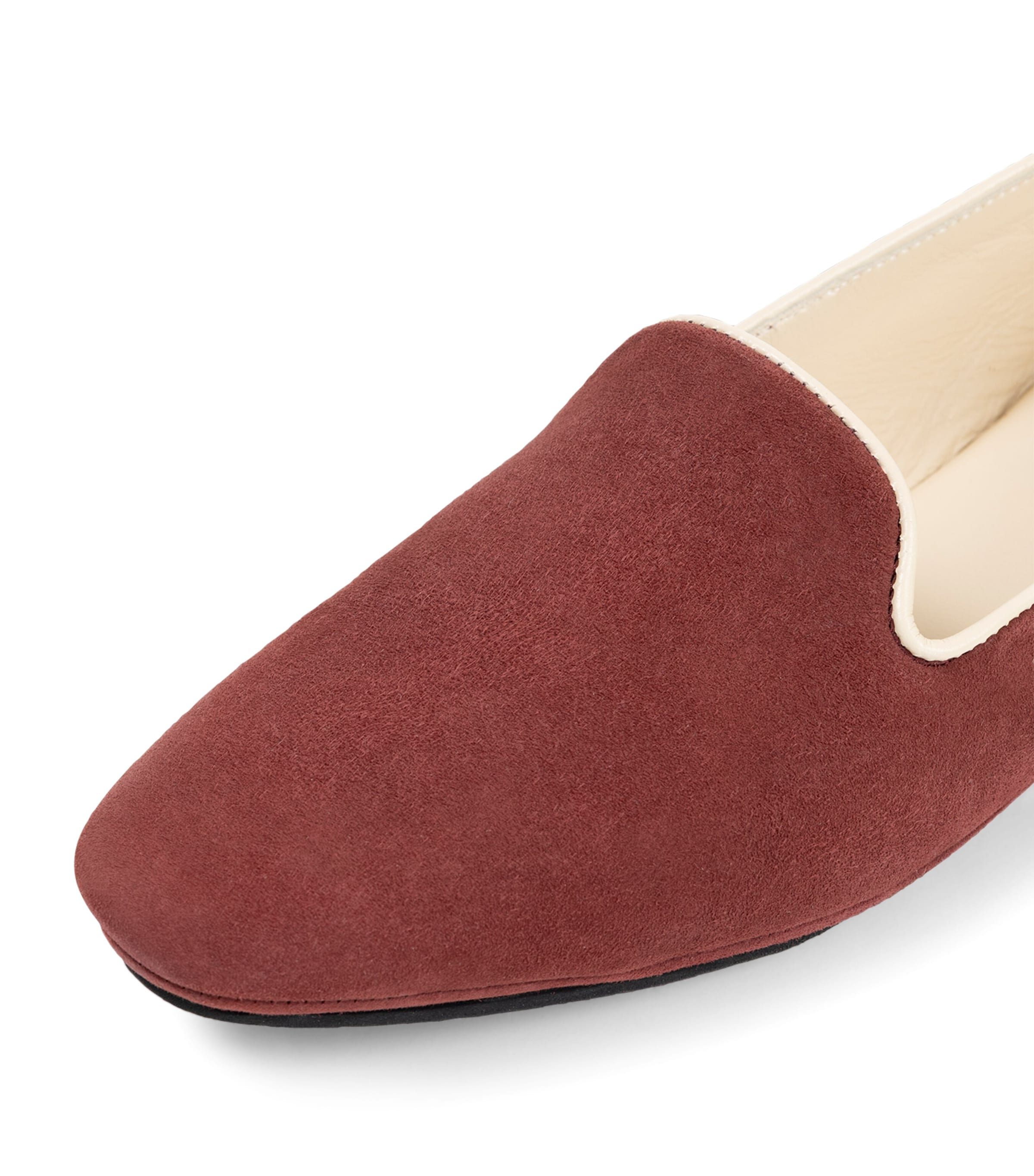 Frette Suede Jewlement Slippers Terracotta Image 2