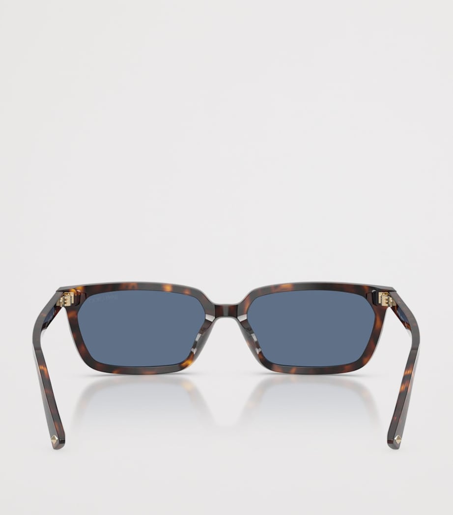 Tortoiseshell Rectangular Sunglasses 500280 Image 4