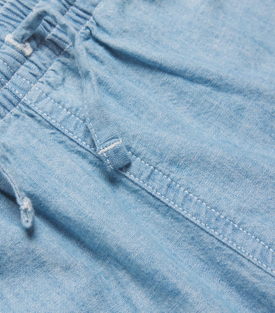 Ralph Lauren Kids Denim Shorts (4-7 Years) Chambray Image 4