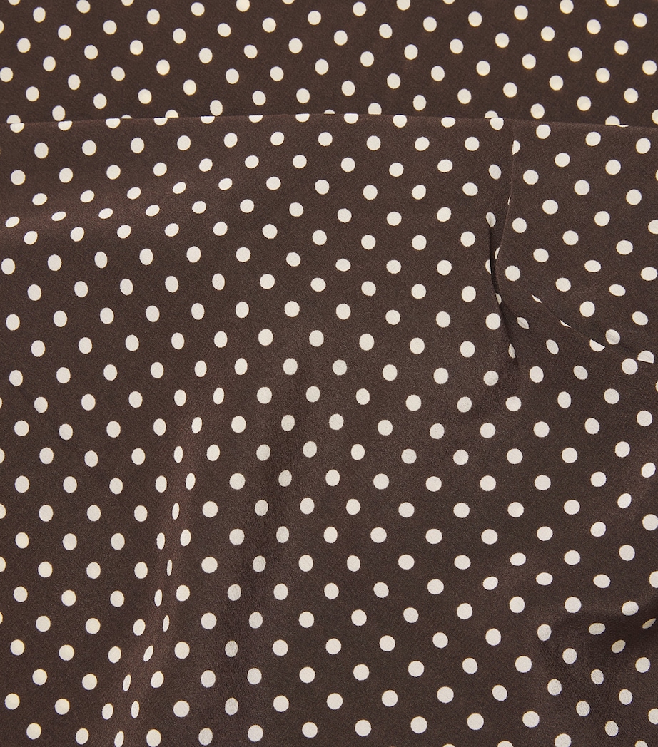 Matteau Womens Silk Polka Dot Maxi Dress Plka Dot Plk Chc Image 6