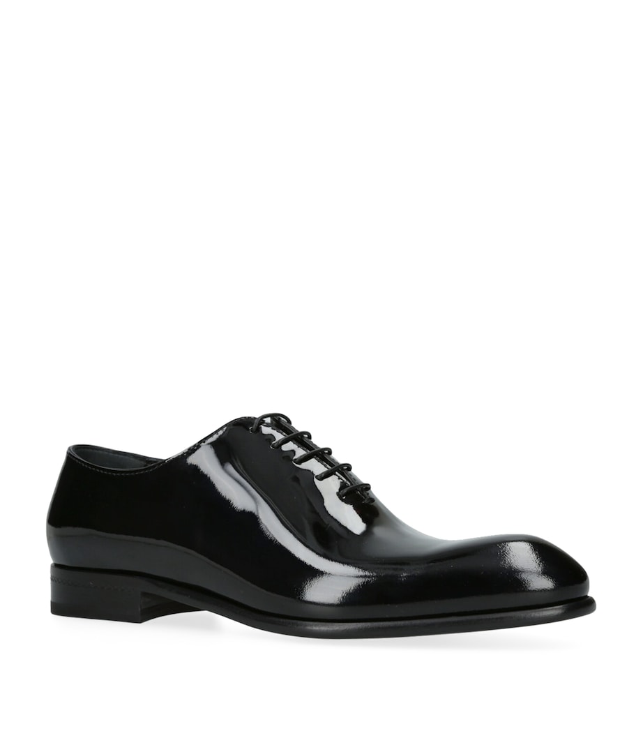 Patent Leather Vienna Oxford Shoes BLACK Image 3