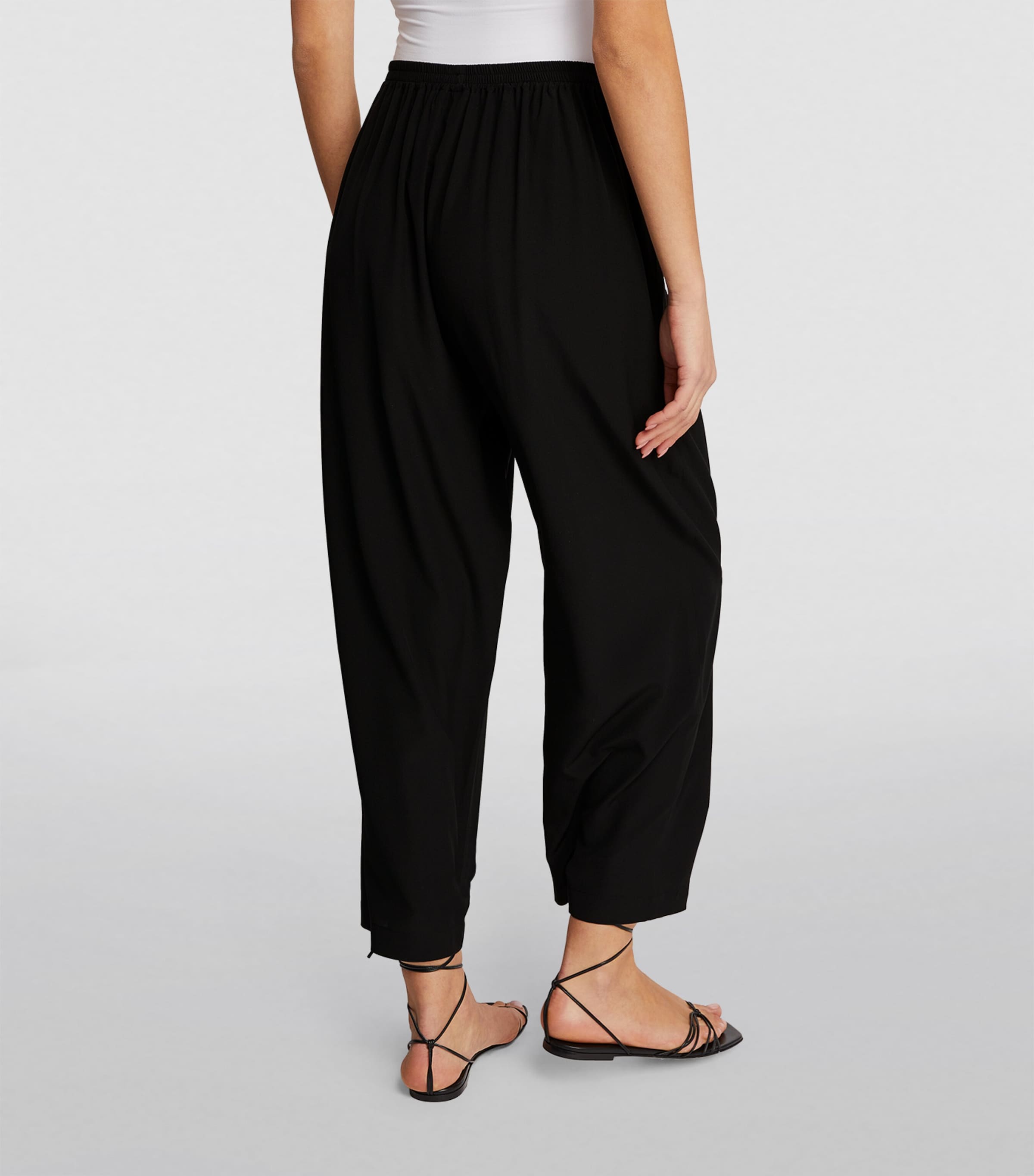 Silk Japanese Trousers BLACK Image 4