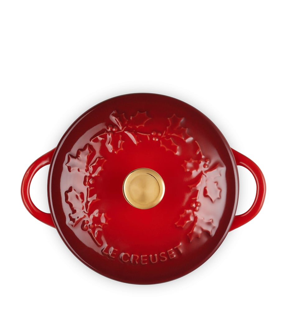 Petite Stoneware Holly Round Casserole Dish (10cm) NO COLOUR Image 4