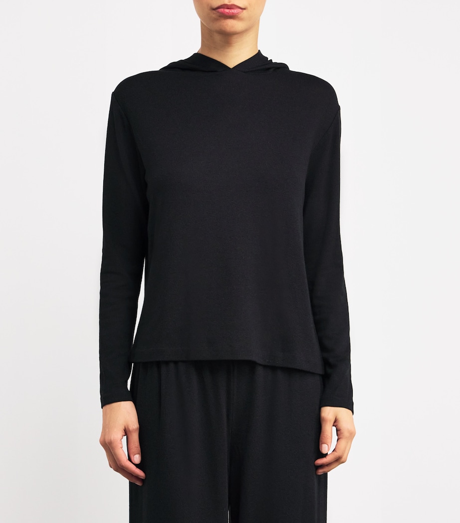 Vince Womens Lounge Hoodie Black Image 3