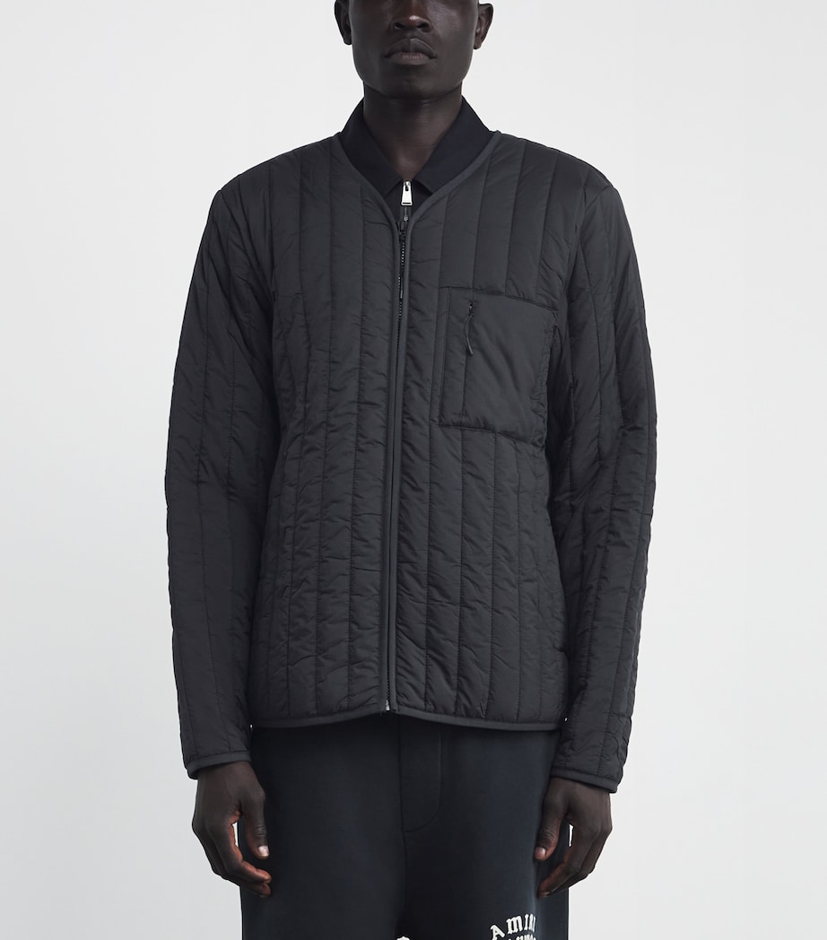 Quilted Banja Liner Jacket 01 BLACK Image 3