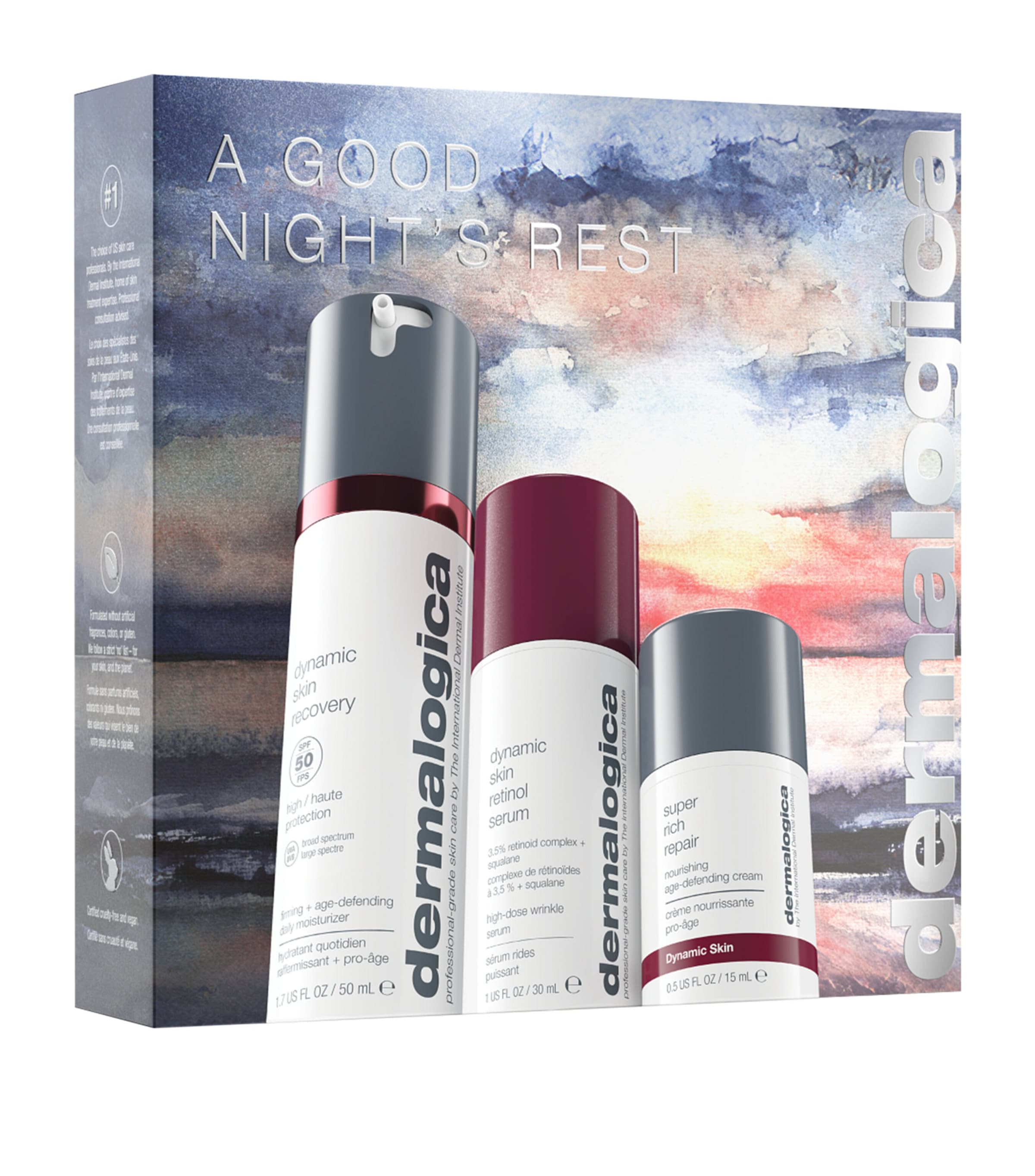 Dermalogica Good Night's Rest Gift Set In Burgundy