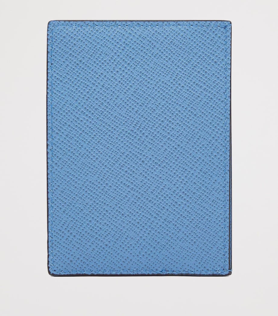 Panama Leather Compact Card Holder NILE BLUE Image 4