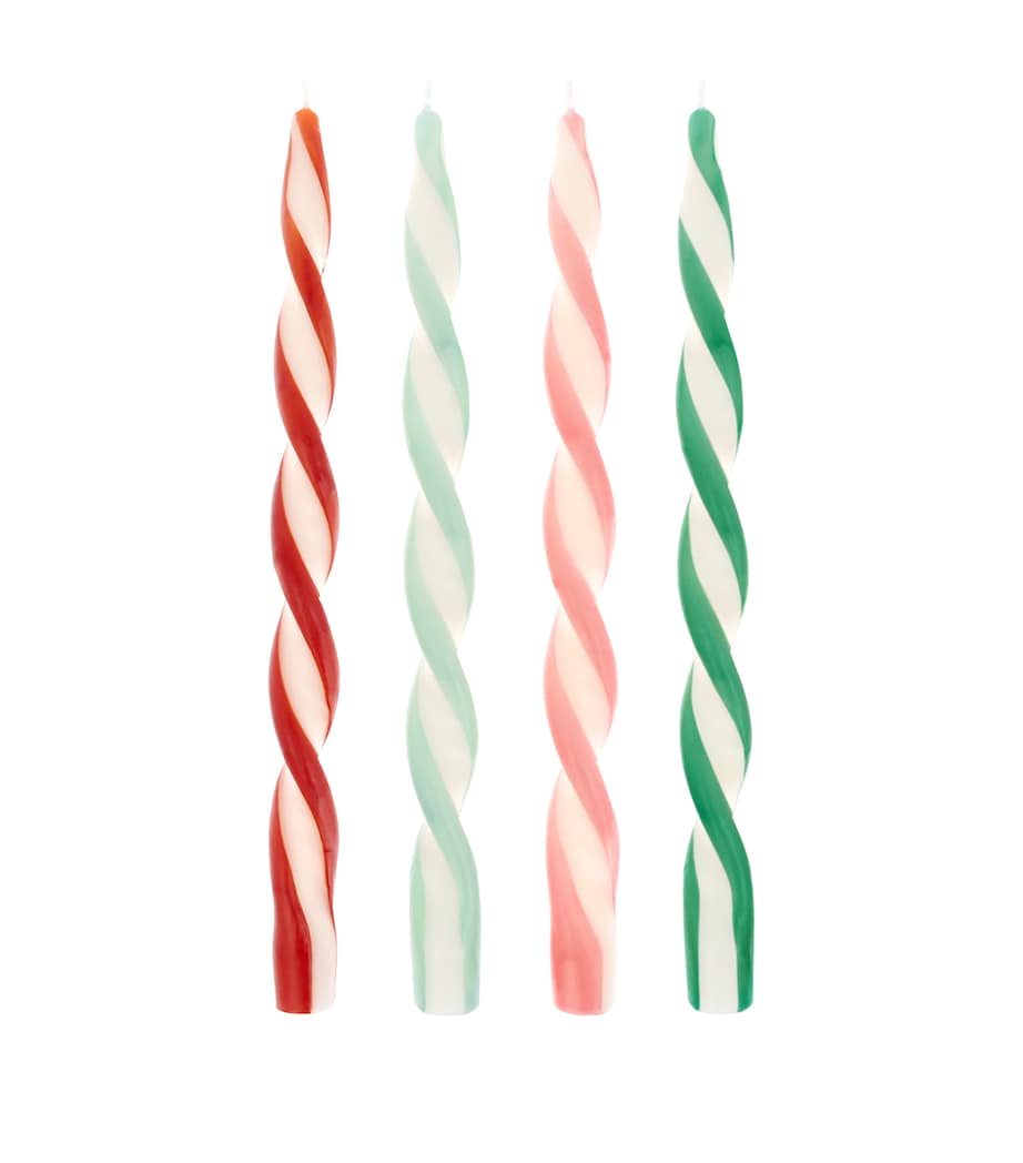 Stripe Twist Candles (Pack of 4) MULTICOLORED Image 2