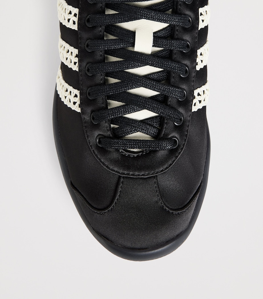 x Wales Bonner Satin Karintha Sneakers BLACK Image 5