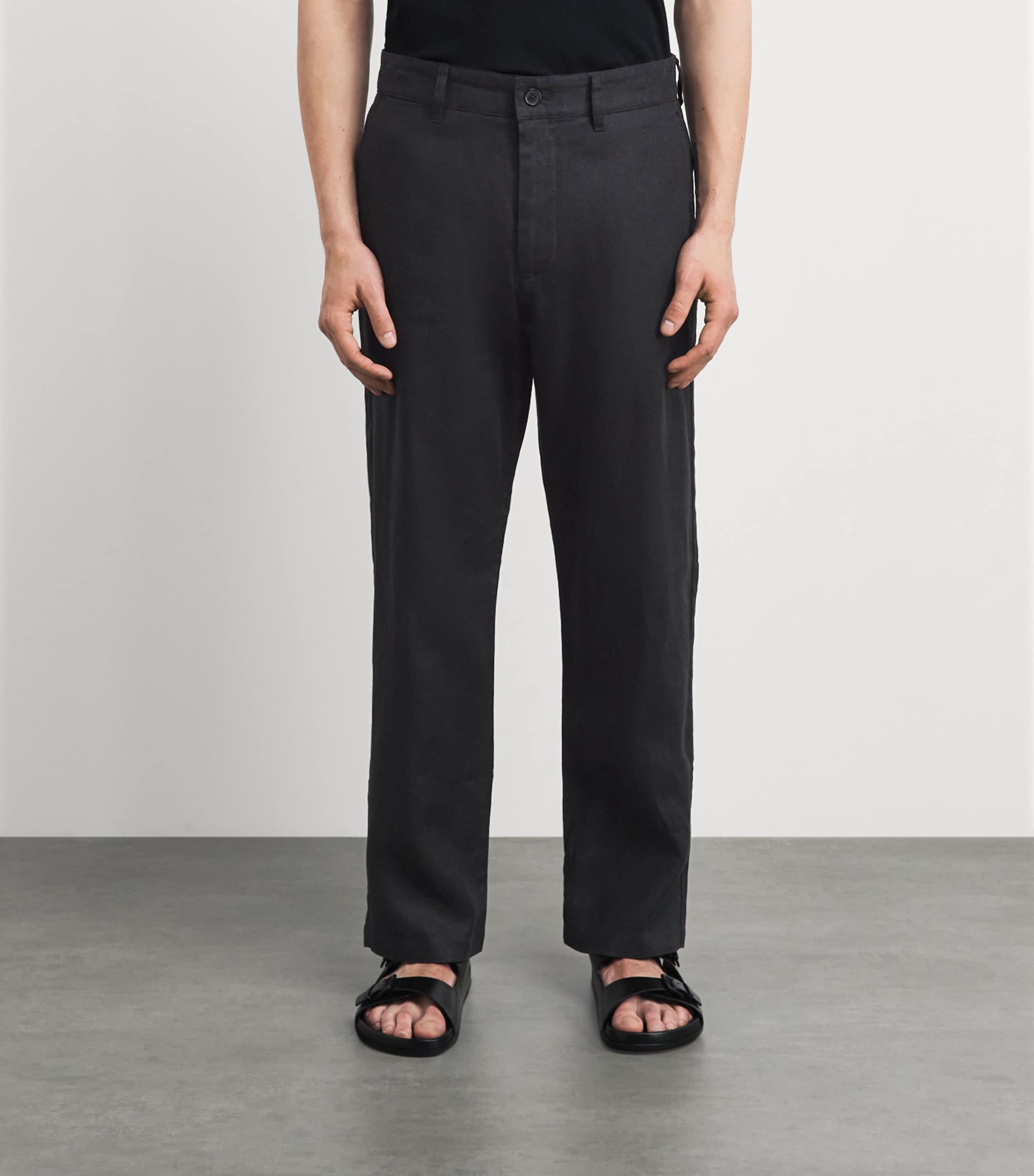 NN.07 Mens Stretch-Organic Cotton Aden Chinos Black Image 4