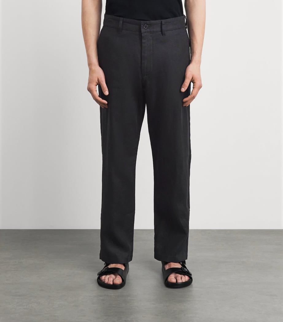 NN.07 Mens Stretch-Organic Cotton Aden Chinos Black Image 4