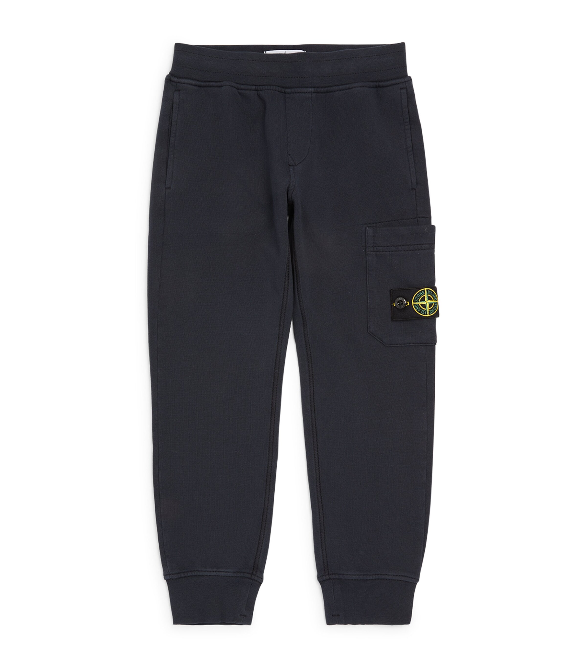 Stone Island Logo-patch Track Pants In Navy