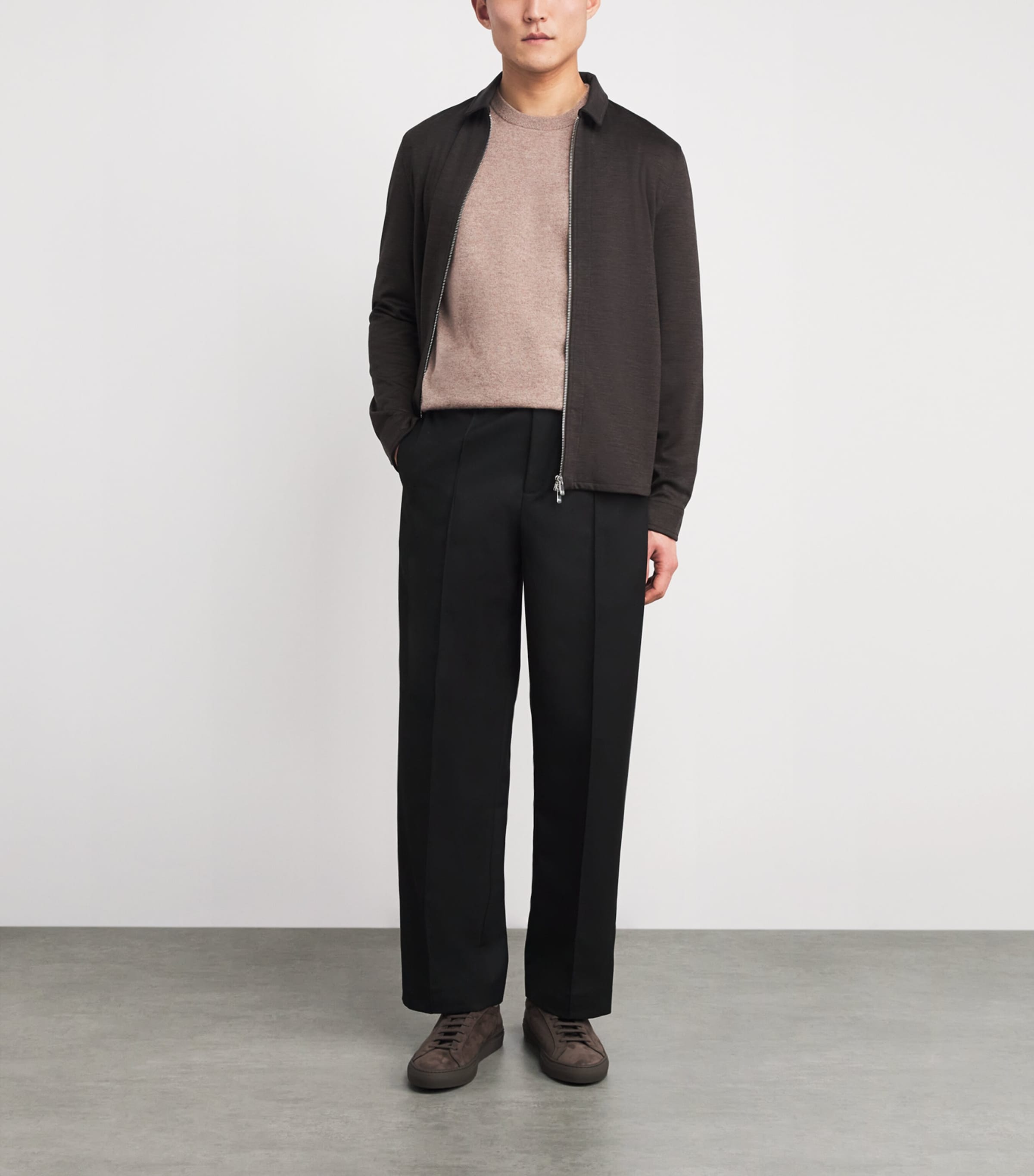 Cashmere Crew-Neck Sweater WHAO OATMEAL MELANGE Image 2