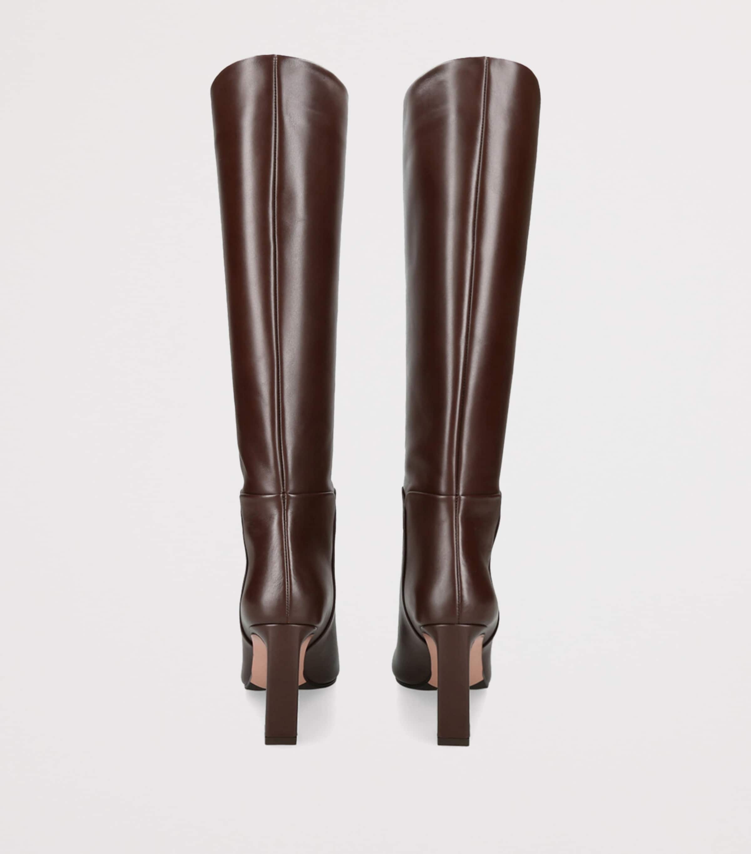 Leather Sellier Boots 85 MID BROWN Image 2