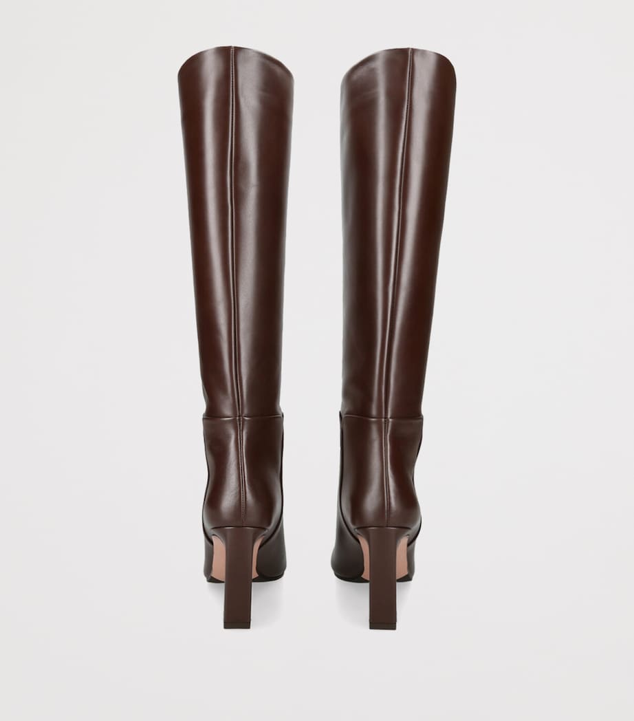 Leather Sellier Boots 85 MID BROWN Image 2
