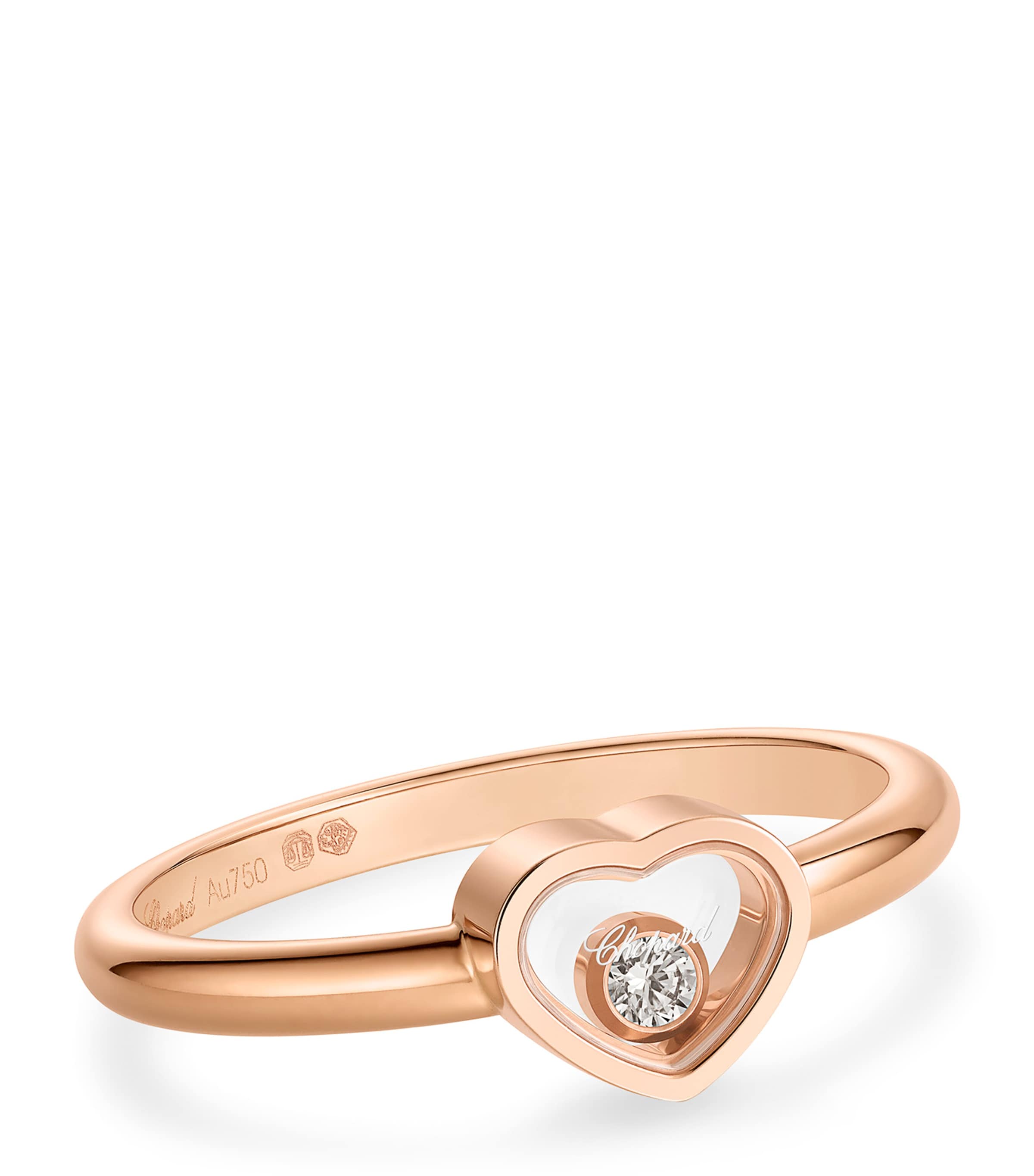 Rose Gold and Diamond My Happy Hearts Ring 18K ROSE GOLD Image 4