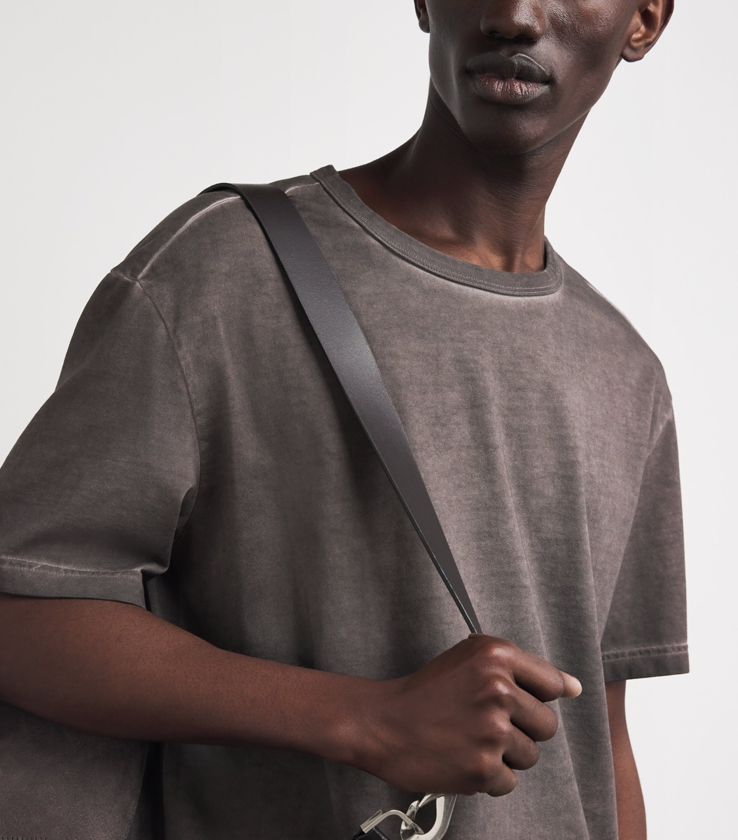 Séfr Mens Cotton Mauro T-Shirt Grease Image 3